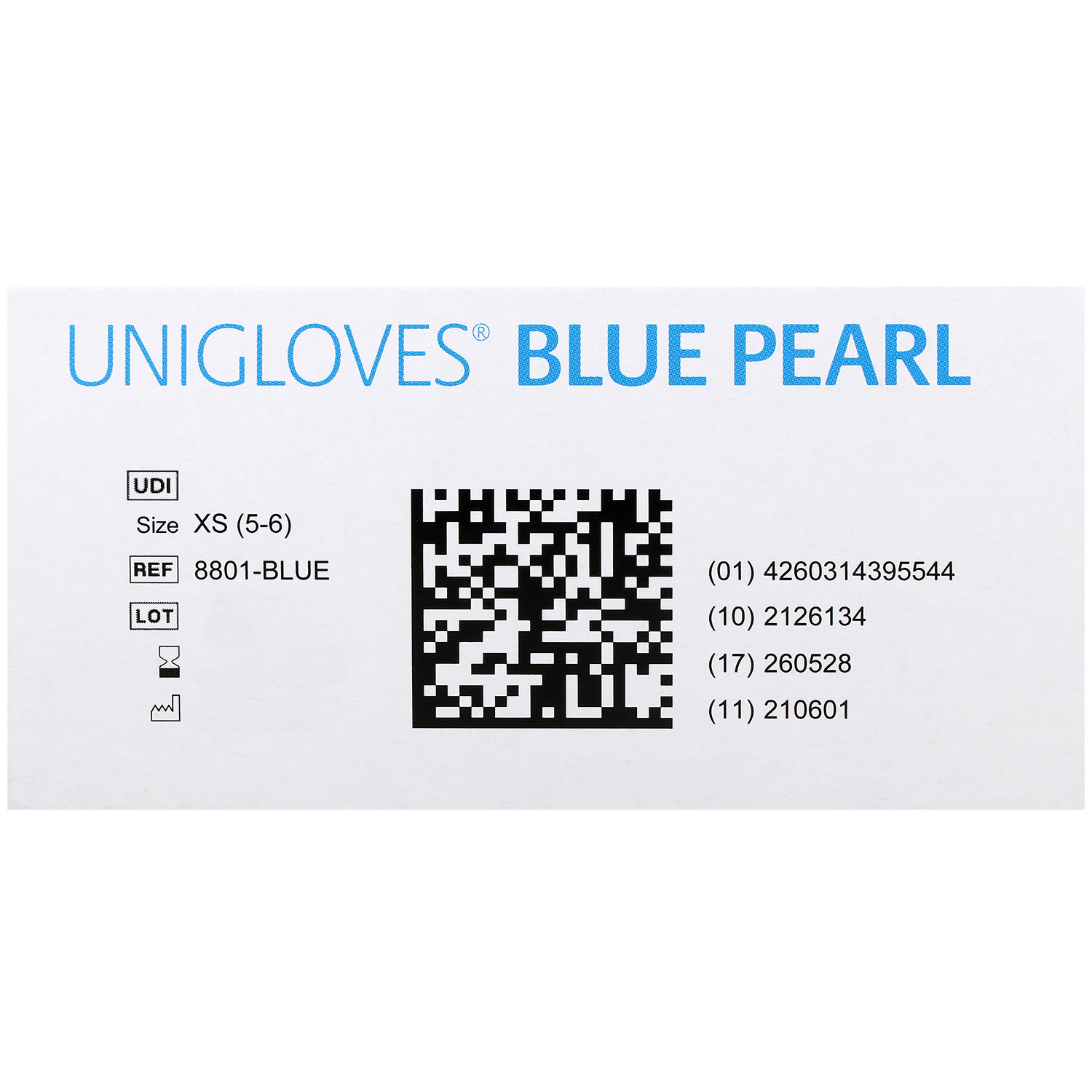 Unigloves BLUE PEARL Nitrilhandschuhe, puderfrei, blau