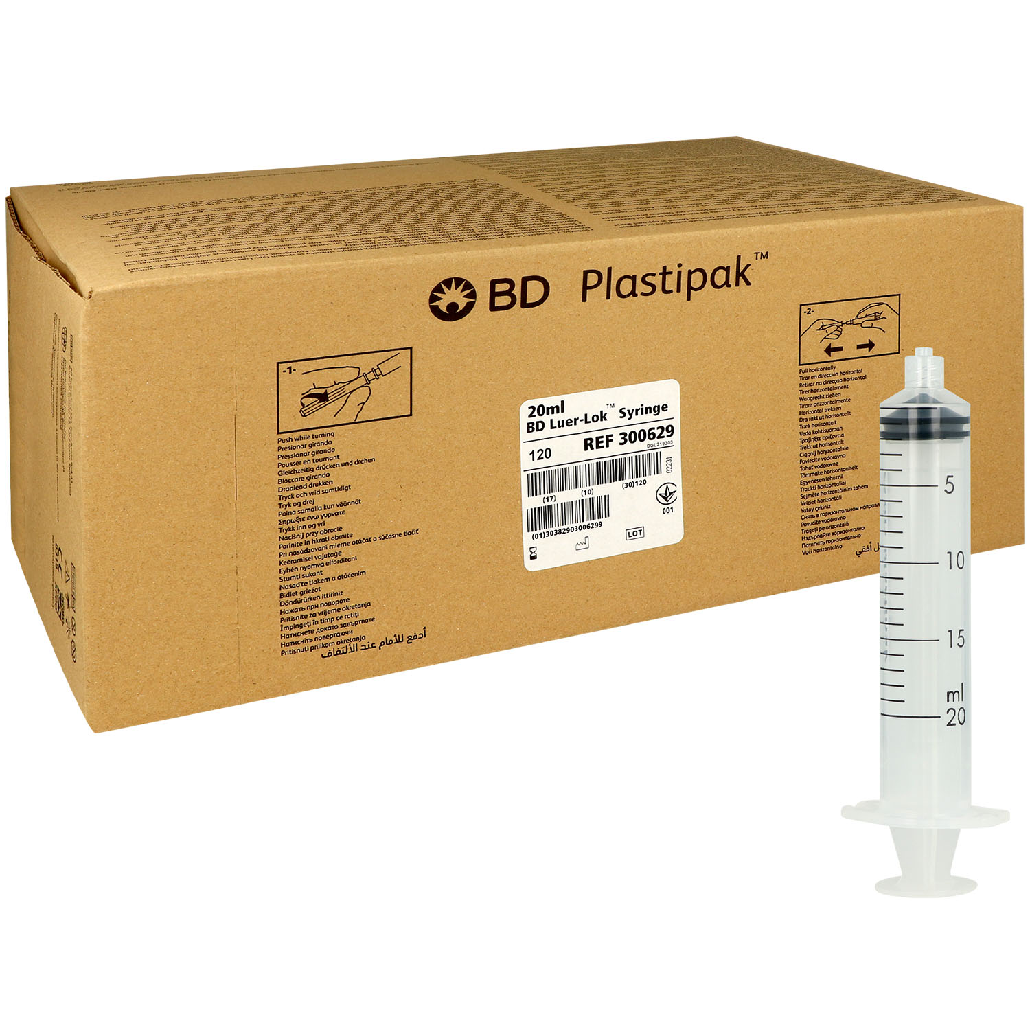 BD Plastipak Einmal-Spritze Luer-Lok-Ansatz