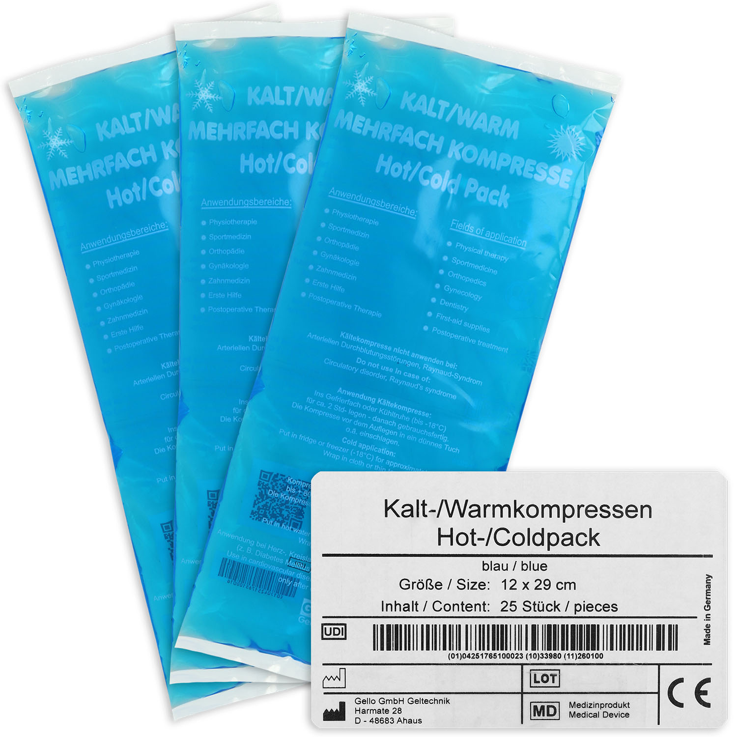 Kalt-/Warmkompresse blau