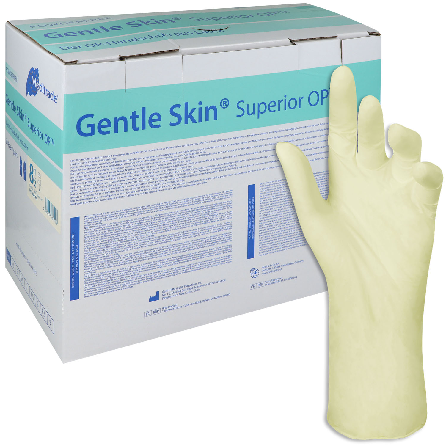 Gentle Skin Superior OP-Handschuhe Latex, puderfrei, steril Gentle Skin Superior OP-Handschuhe Latex, puderfrei, steril