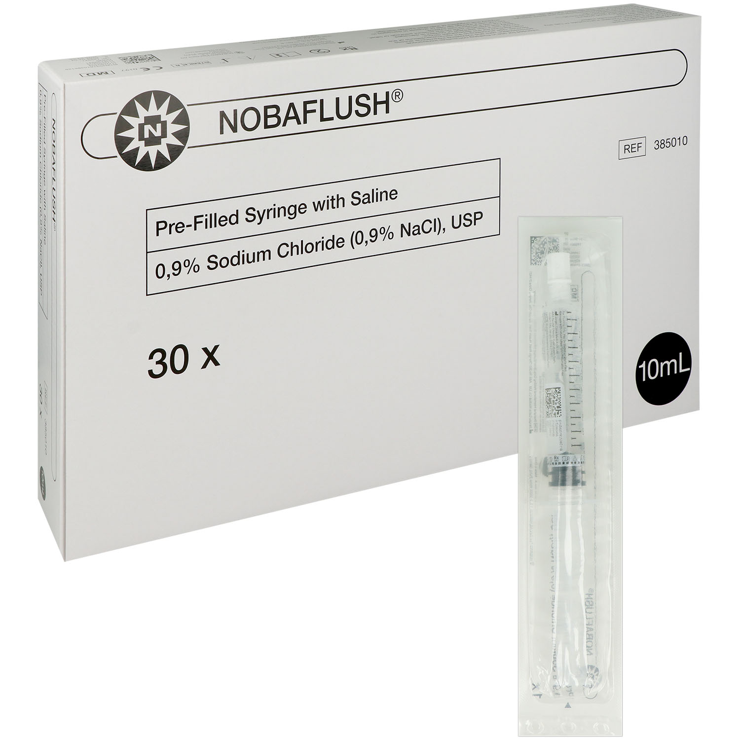 NOBAFLUSH Fertigspritze mit 0,9% Kochsalzlösung