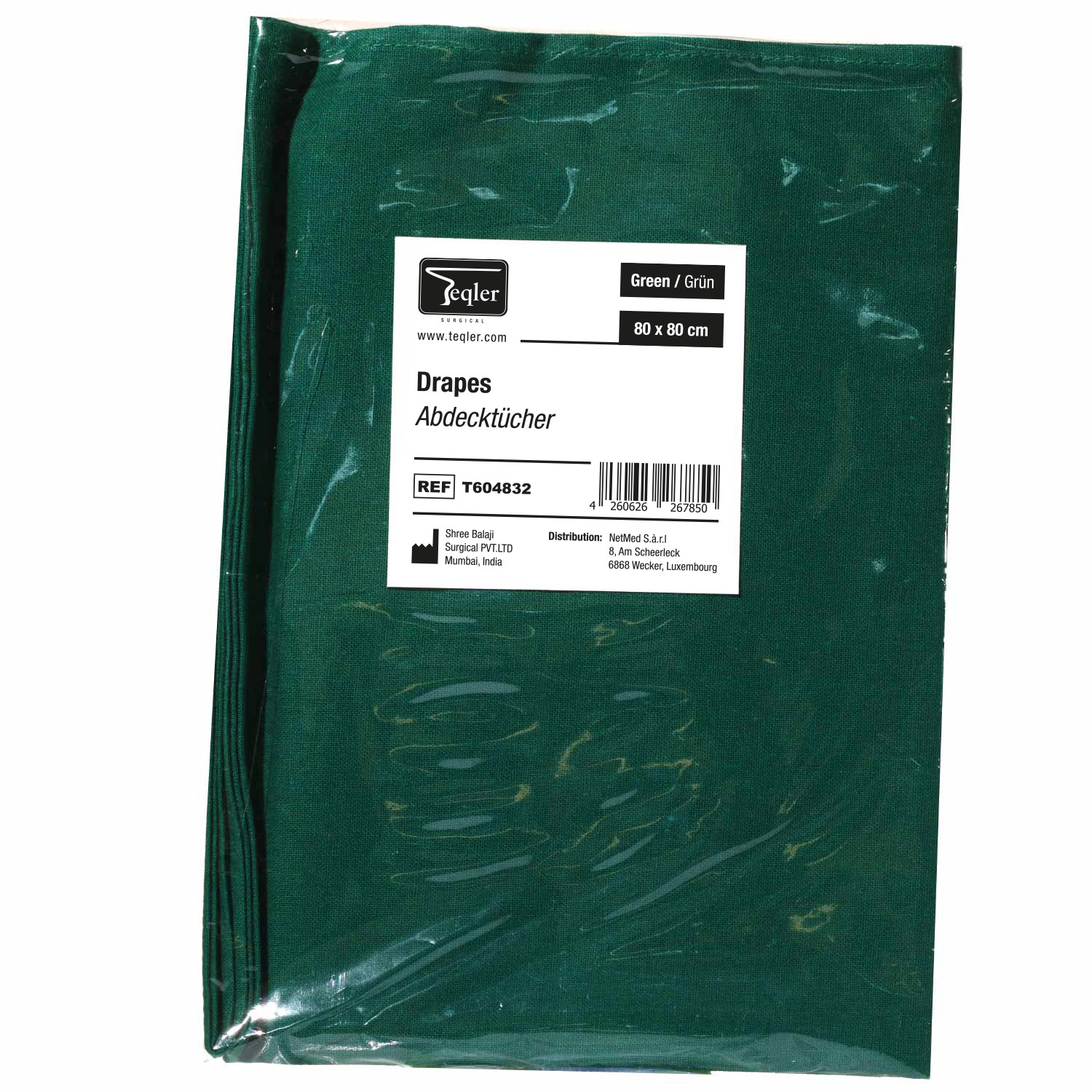 Teqler wiederverwendbares OP-Tuch aus Baumwolle