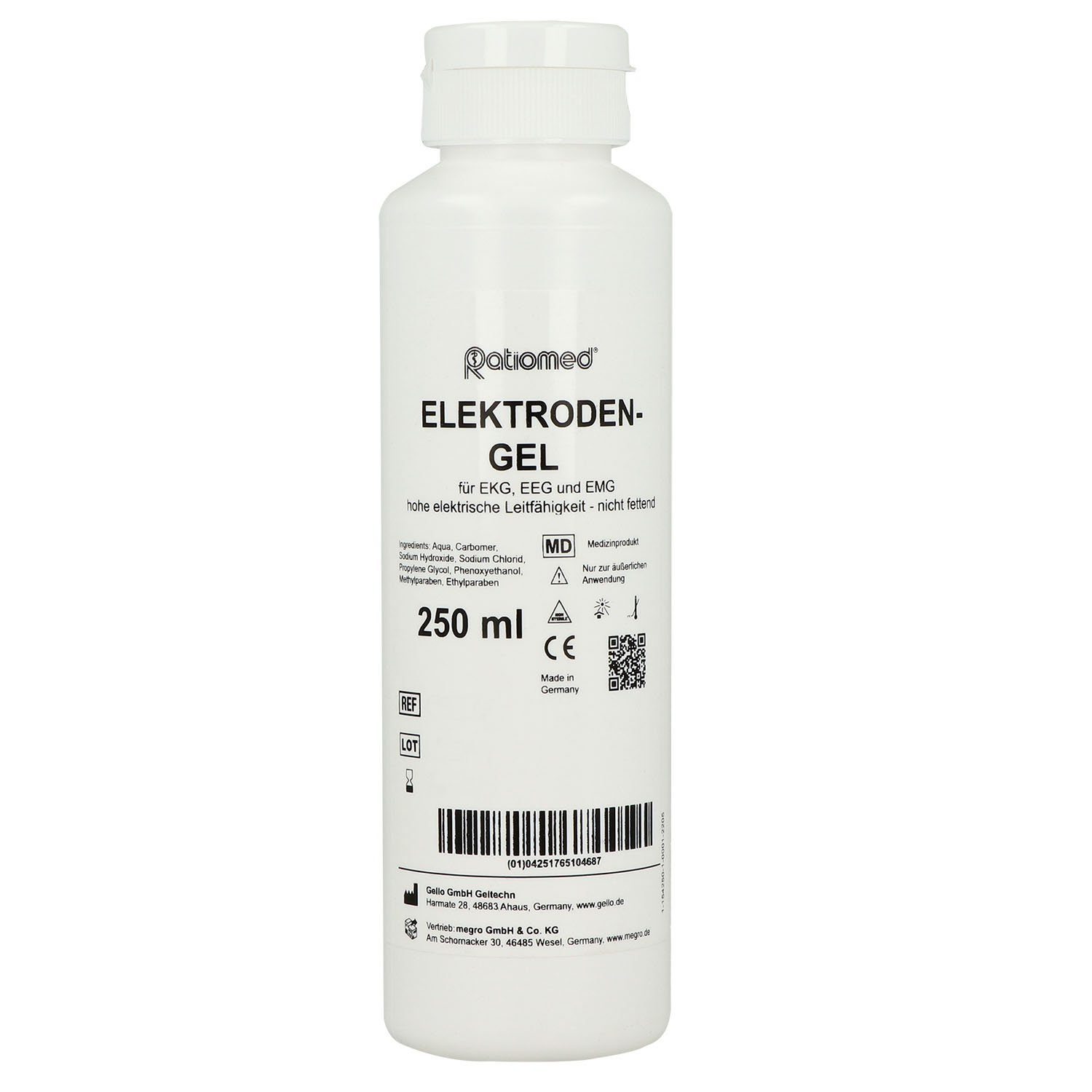 Elektrodengel ratiomed 250 ml