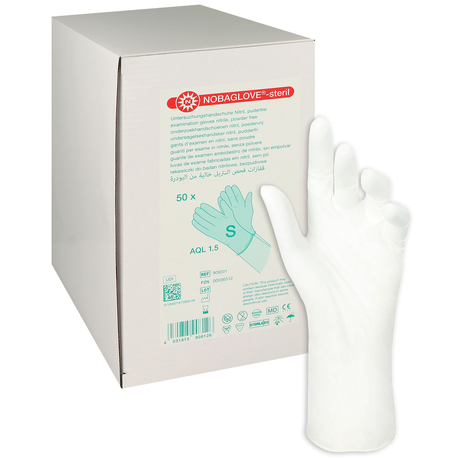 NOBAGLOVE-steril Untersuchungshandschuhe, puderfrei