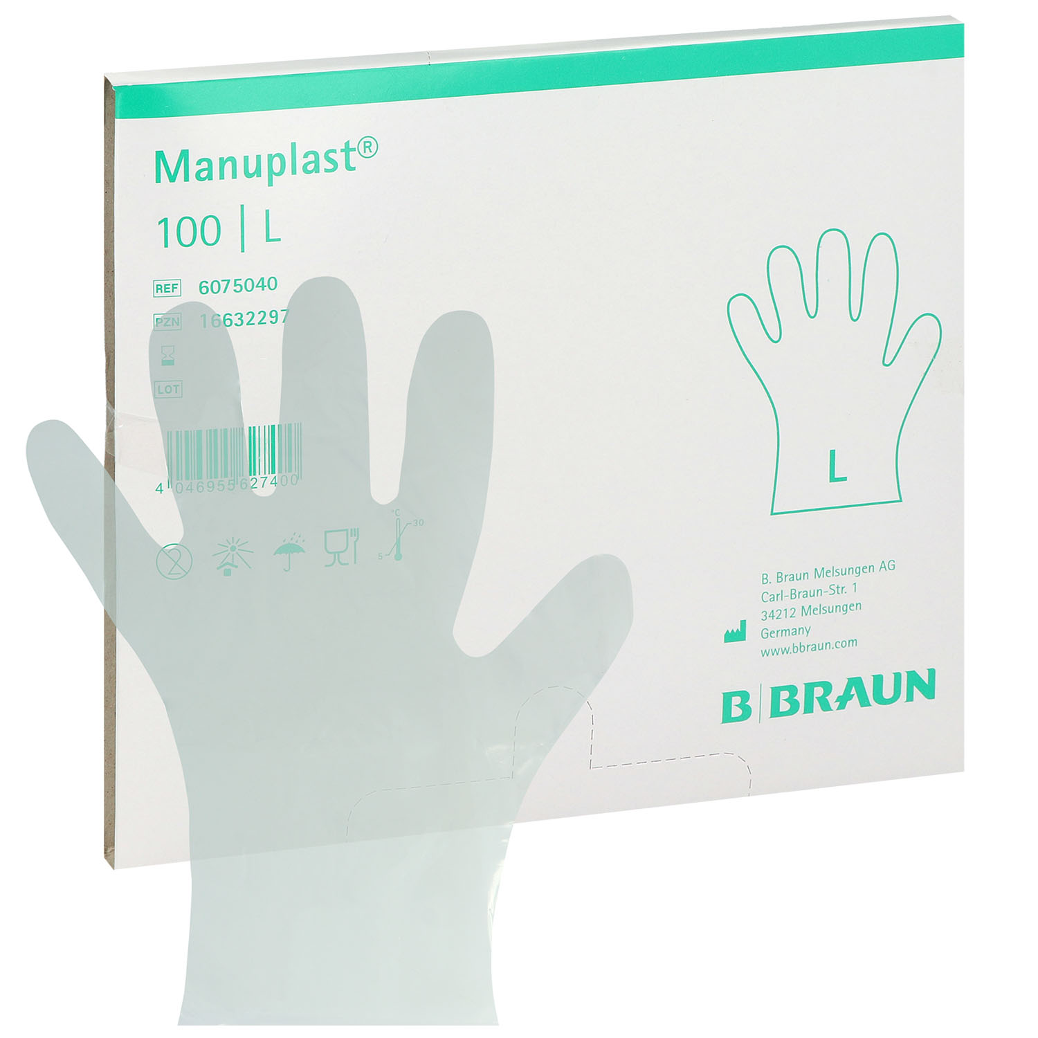 Manuplast Einmal Handschuhe PE Gr. L - 100 St.