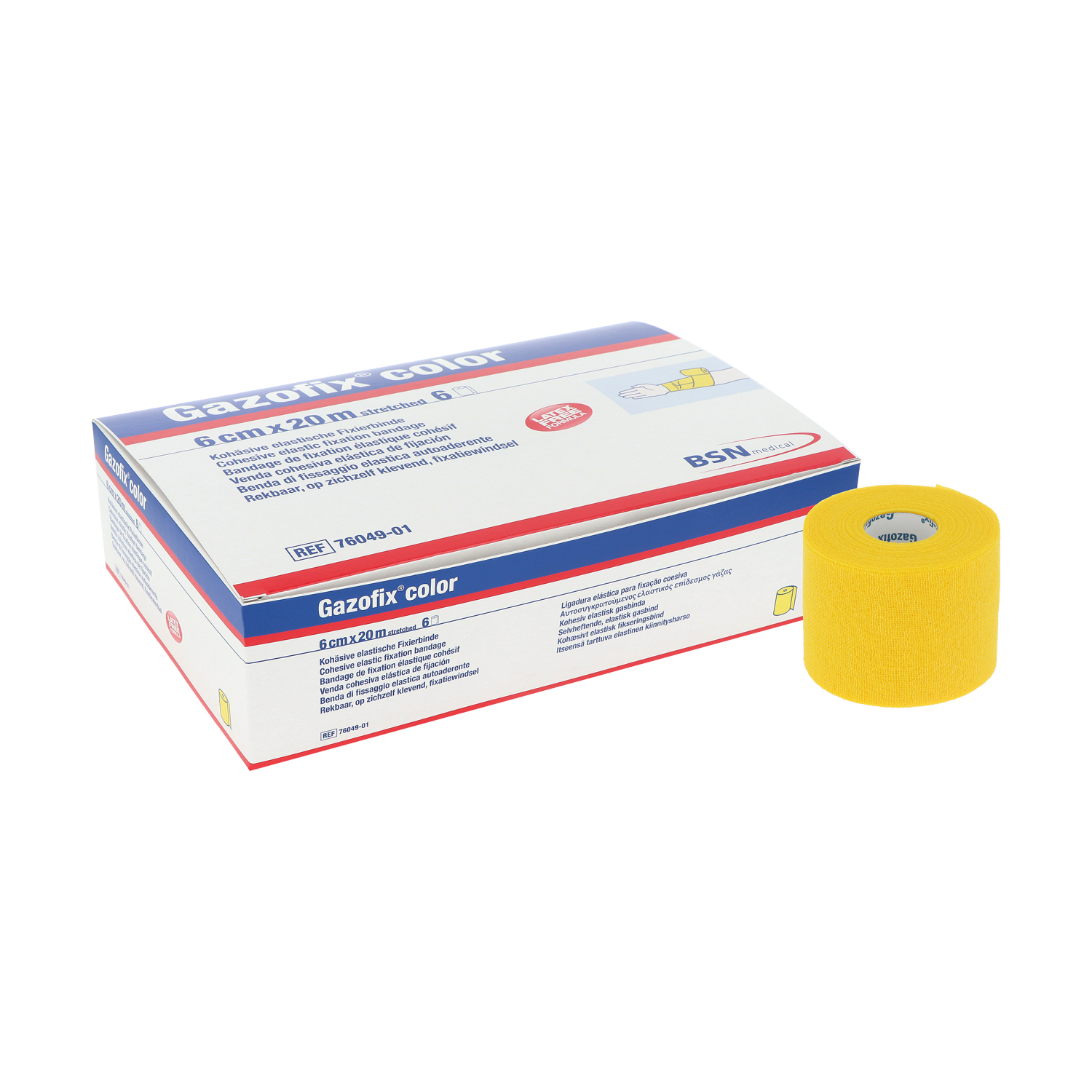 Gazofix color farbige Fixierbinde