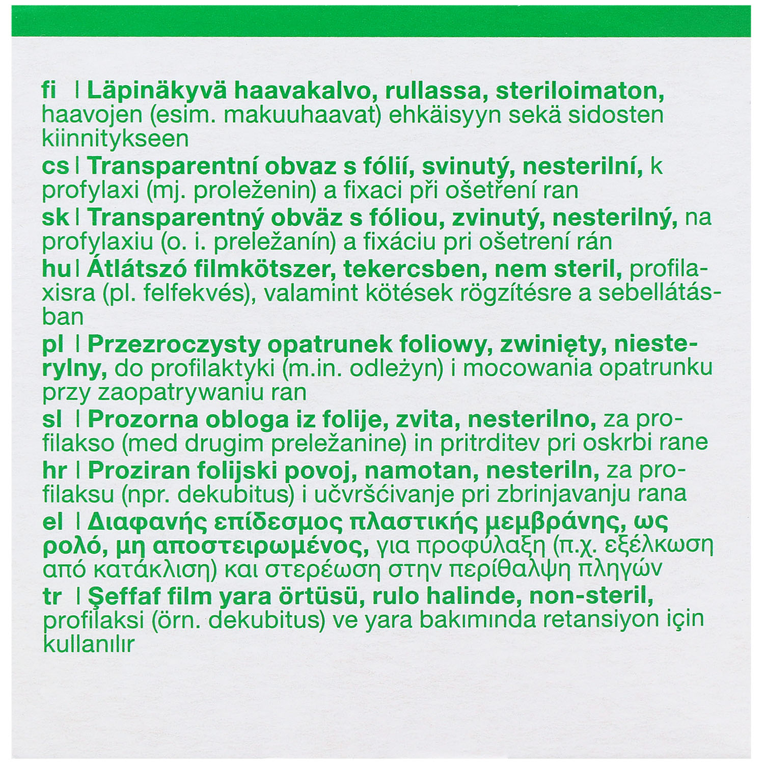 Suprasorb F Folien Wundverband gerollt
