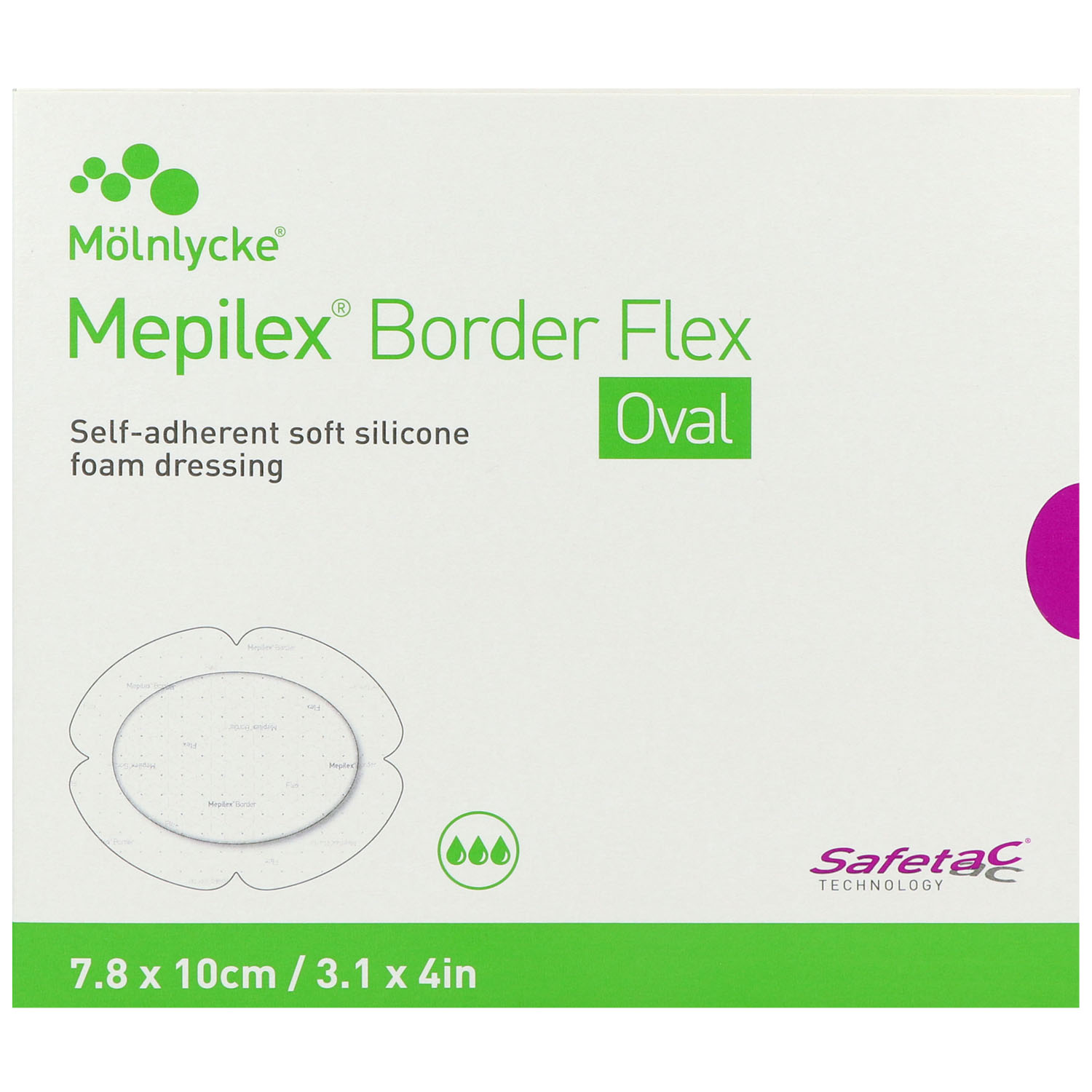 Mepilex Border Flex Oval haftend Schaumverband Mepilex Border Flex Oval haftend Schaumverband