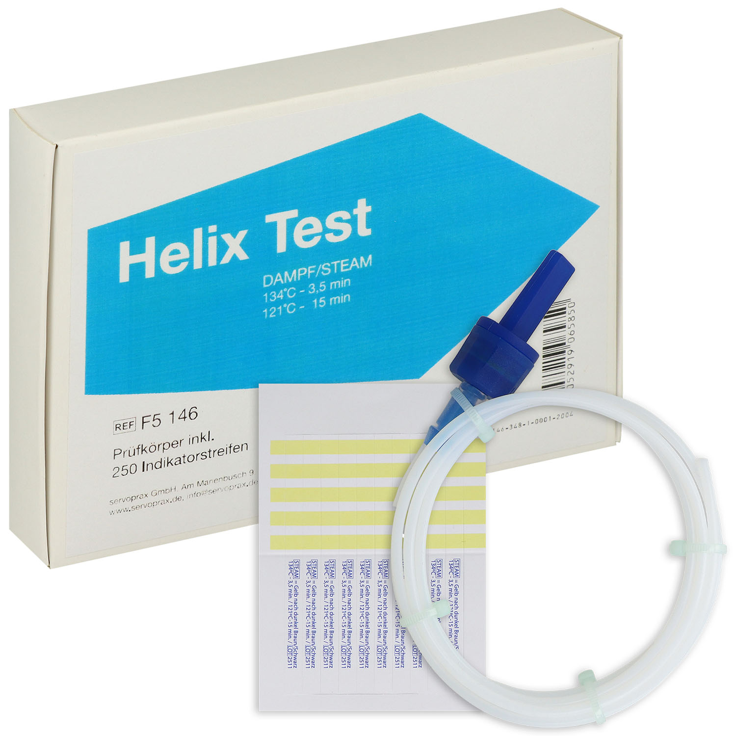 Helix-Test, Prüfkörper inkl. 250 Indikatorstreifen