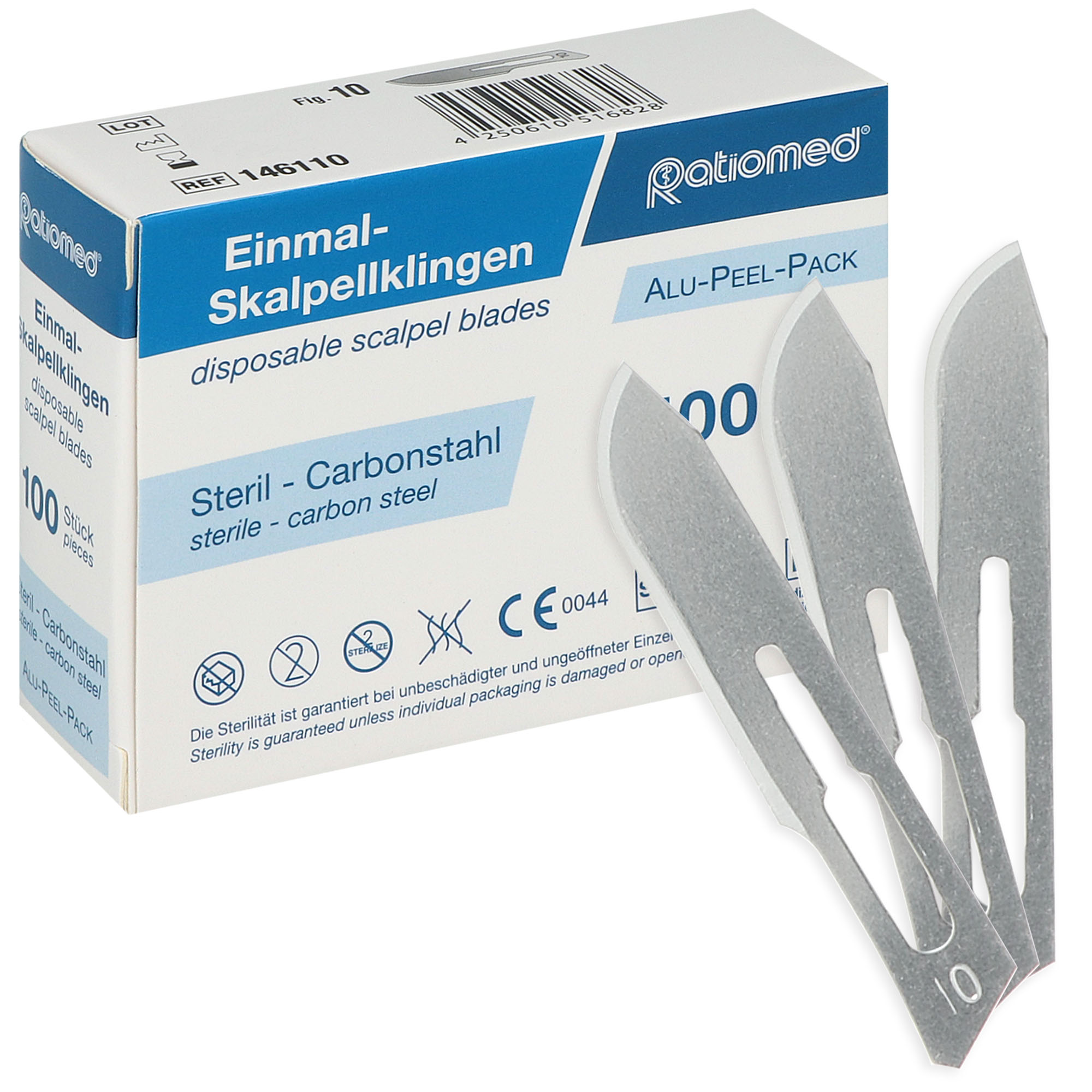 Einmal-Skalpellklingen ratiomed Fig. 10 - 100 St.