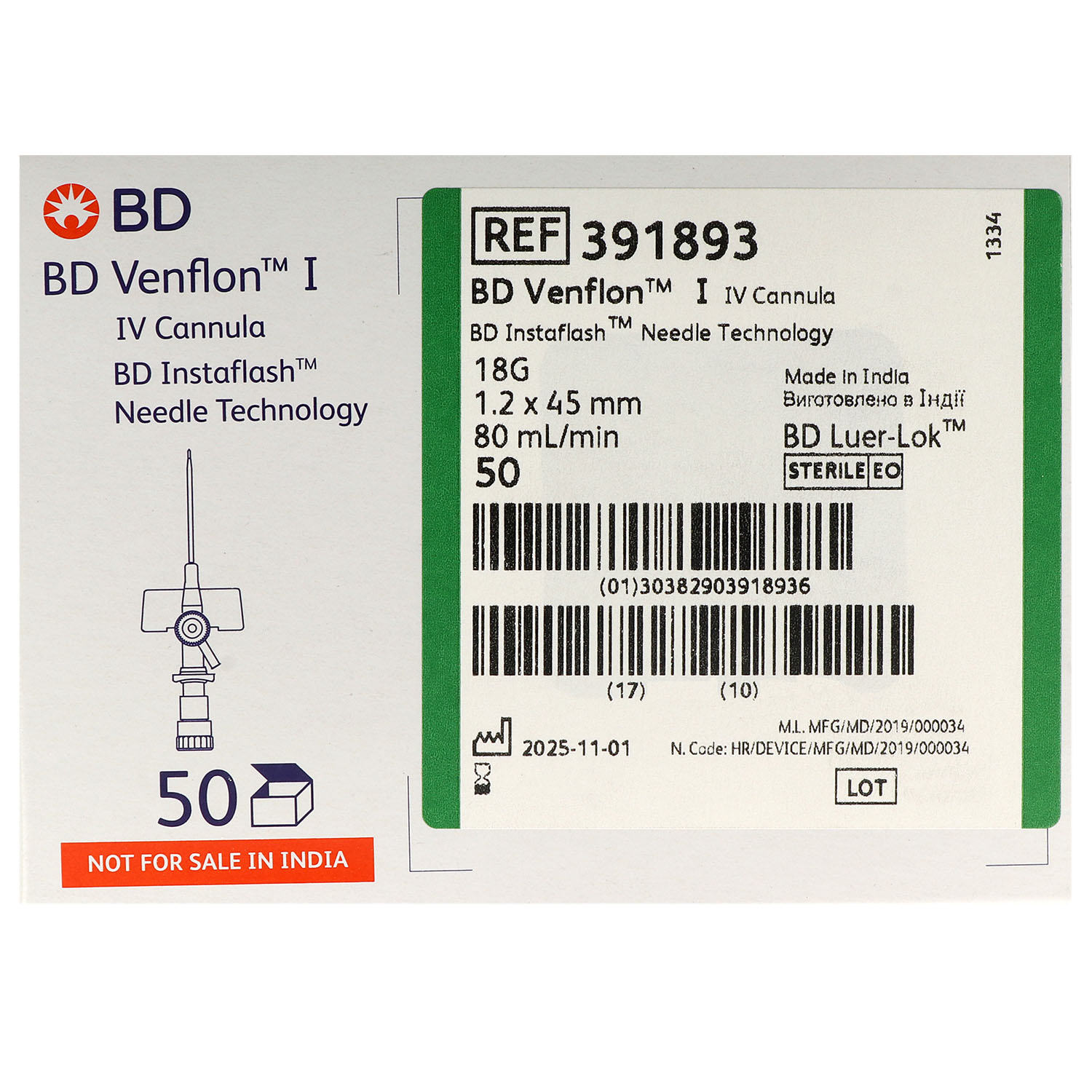 BD Venflon I Venenverweilkanüle Instaflash - 50 St.