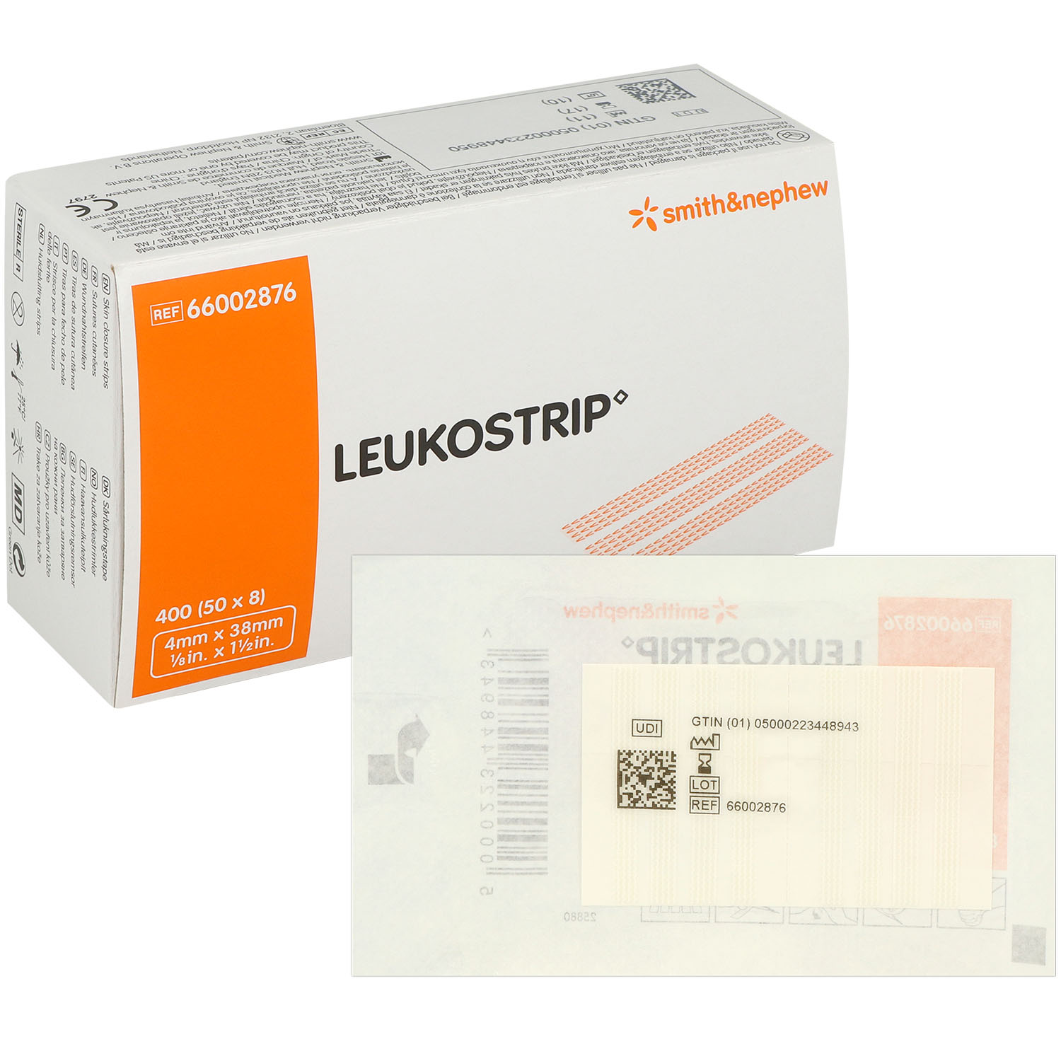LEUKOSTRIP Wundnahtstreifen steril 4 x 38 mm - 50 x 8 St.