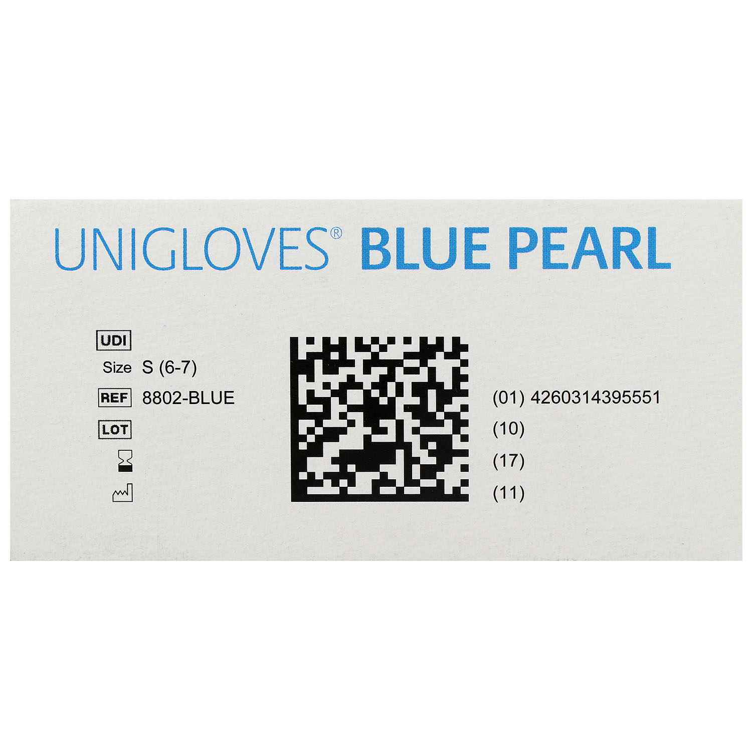 Unigloves BLUE PEARL Nitrilhandschuhe, puderfrei, blau