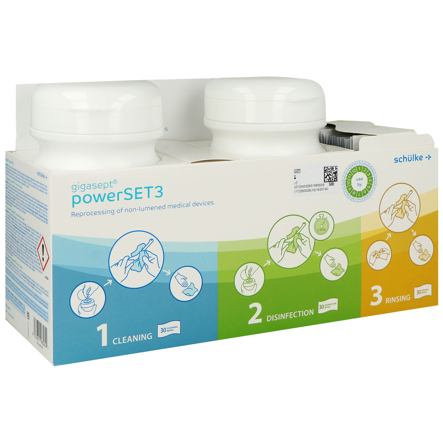 gigasept powerSET3 - Wipes zur Desinfektion - 1 Set