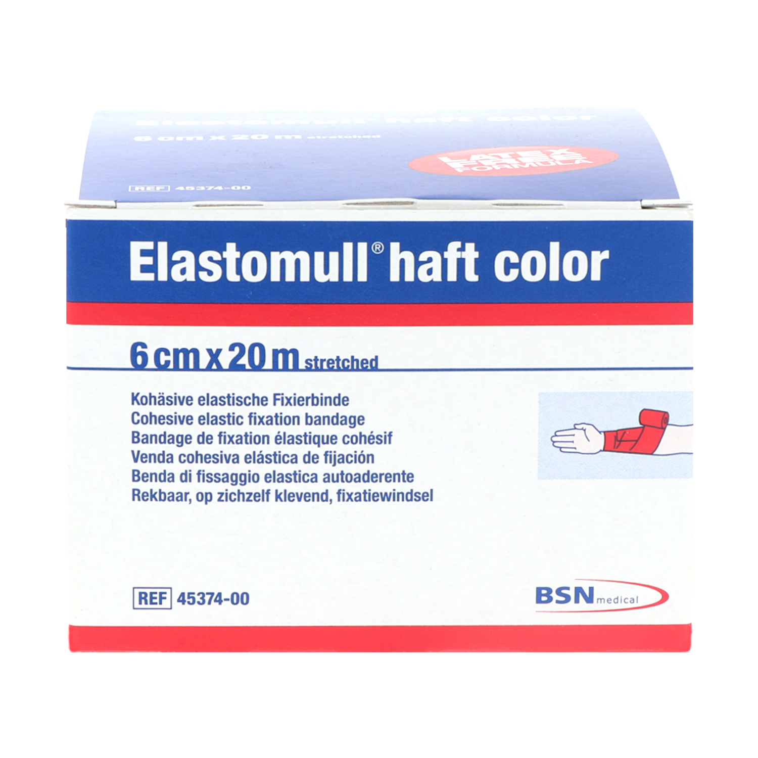 Elastomull Haft Color farbige Fixierbinde