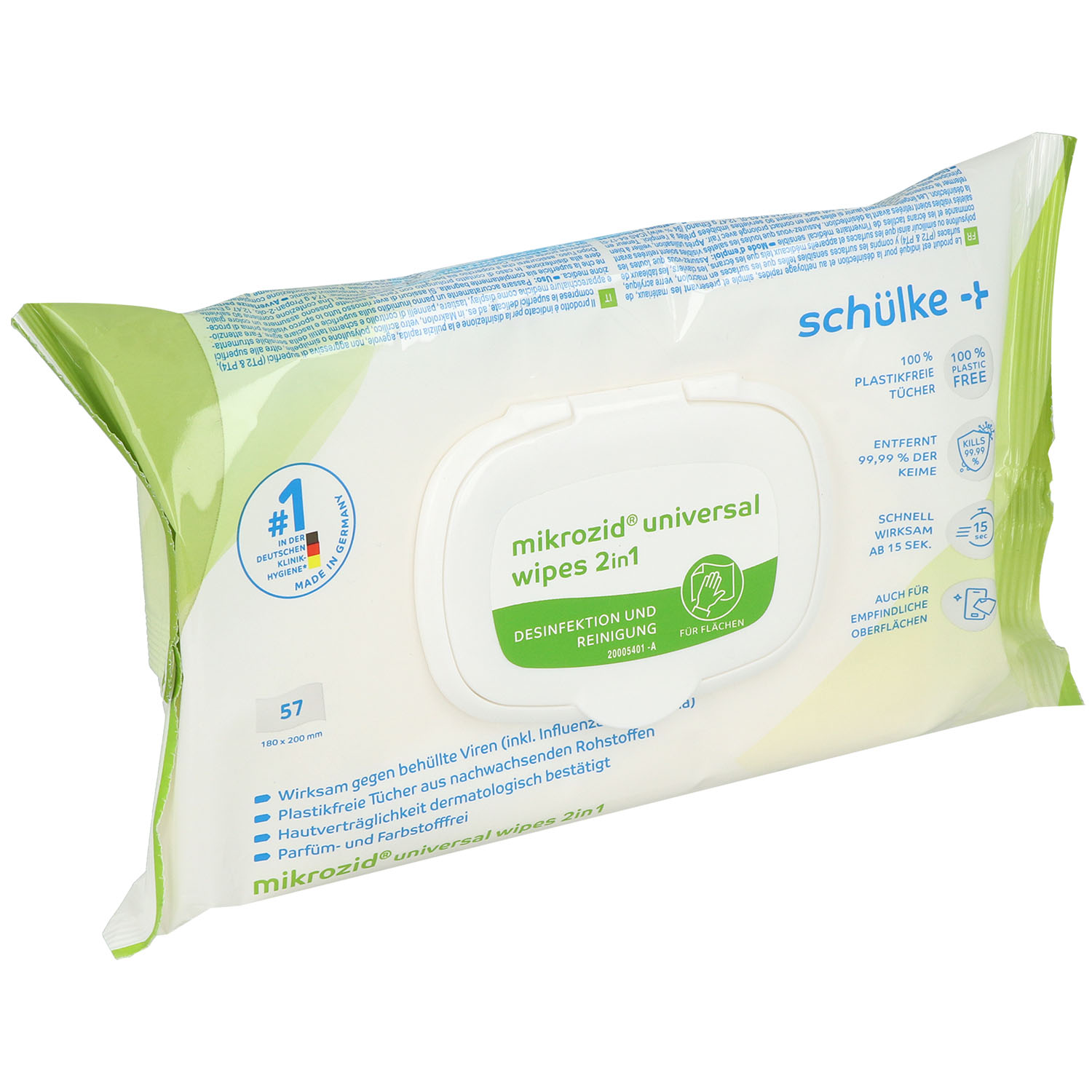 mikrozid universal wipes 2in1 Reinigungs- und Desinfektionstücher