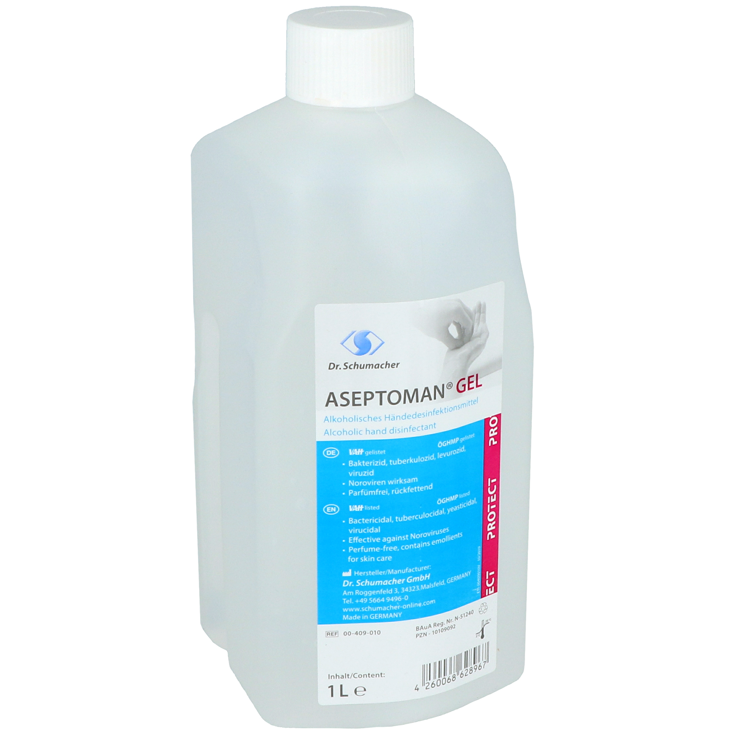 Aseptoman Gel, alkoholisches Händedesinfektionsmittel