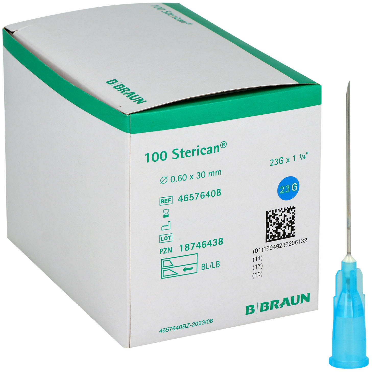 Sterican Gr. 14 23G blau 0.60x30mm - 100 Stück