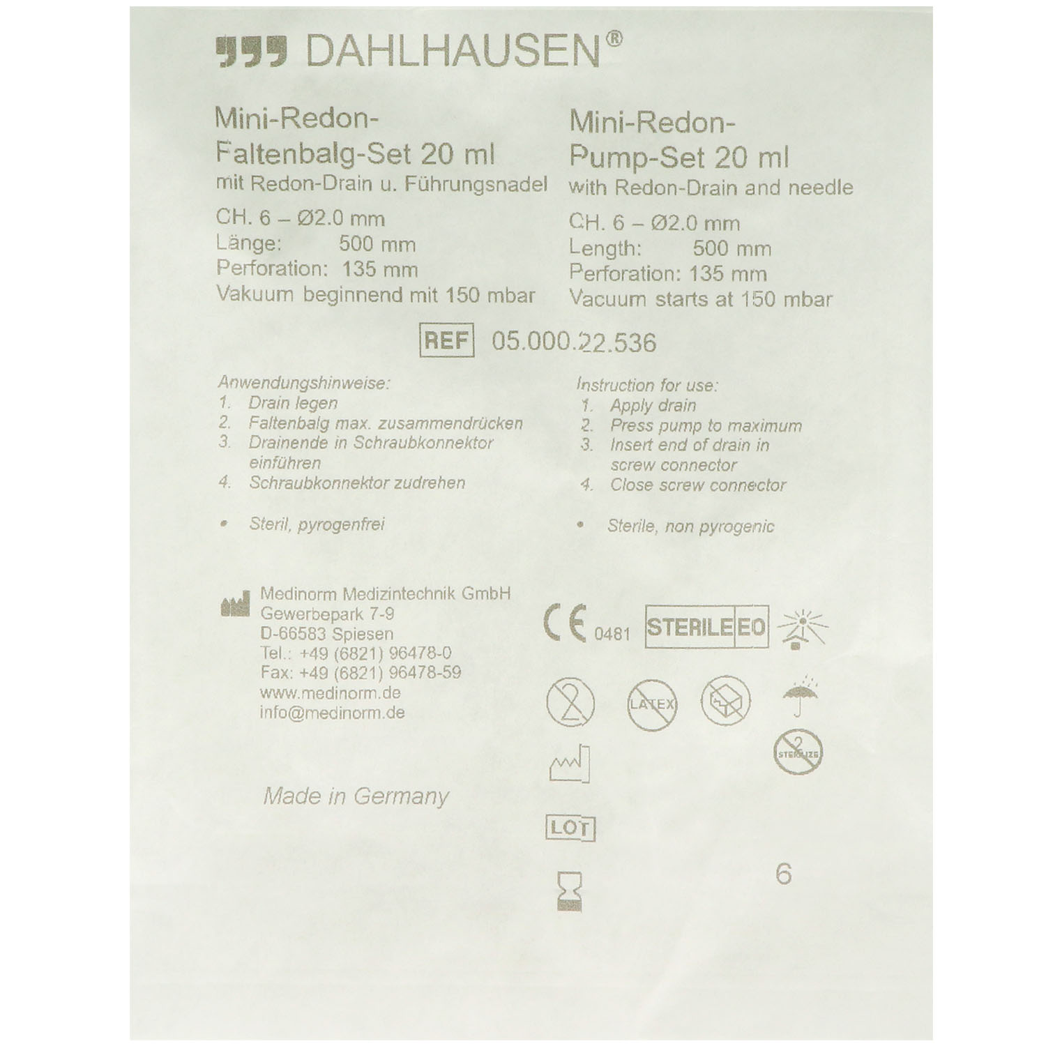 REDON Mini-Faltenbalg-Set Ch 6