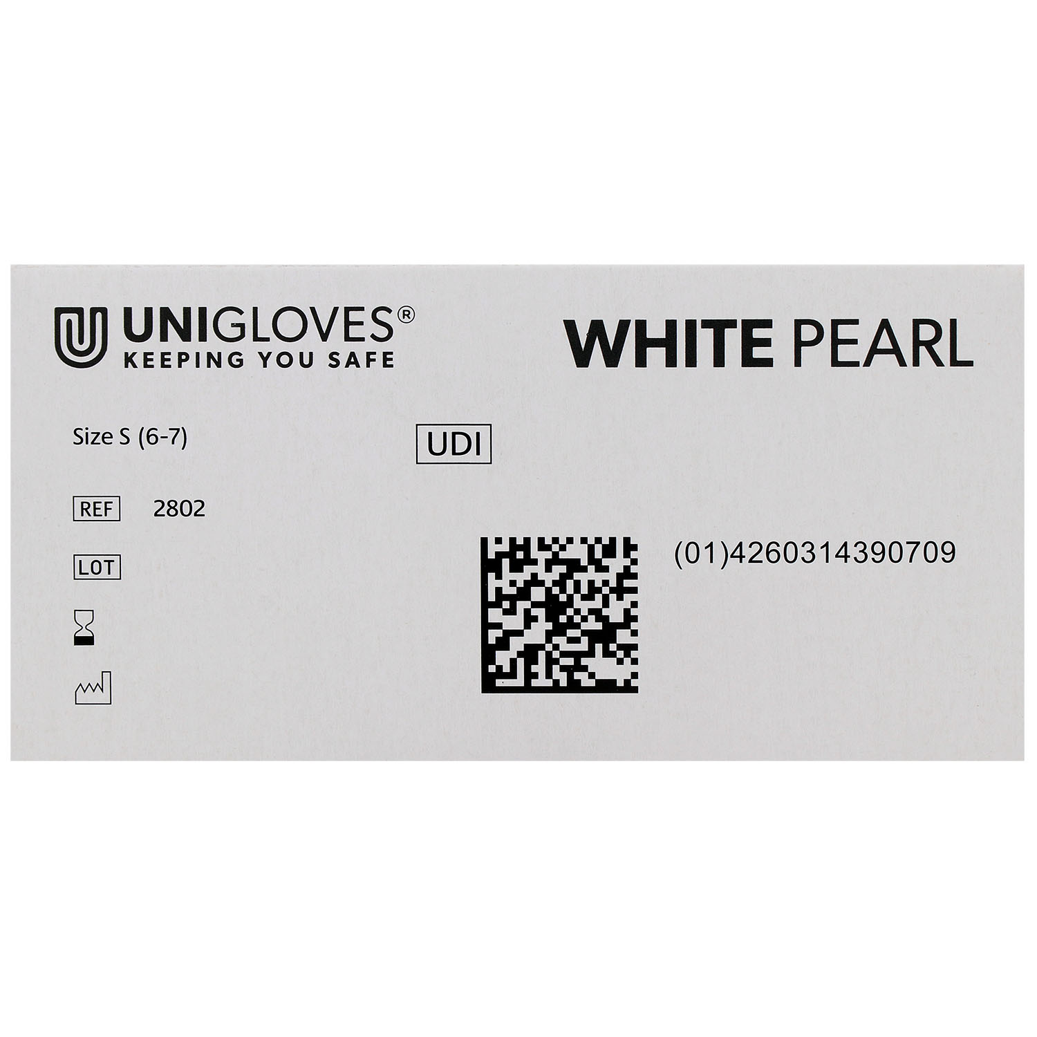 Unigloves WHITE PEARL Nitrilhandschuhe, puderfrei, weiß