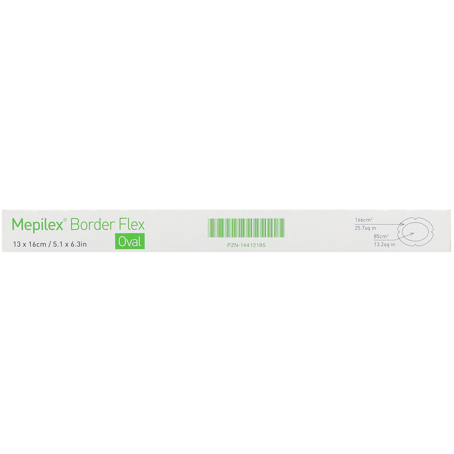 Mepilex Border Flex Oval haftend Schaumverband