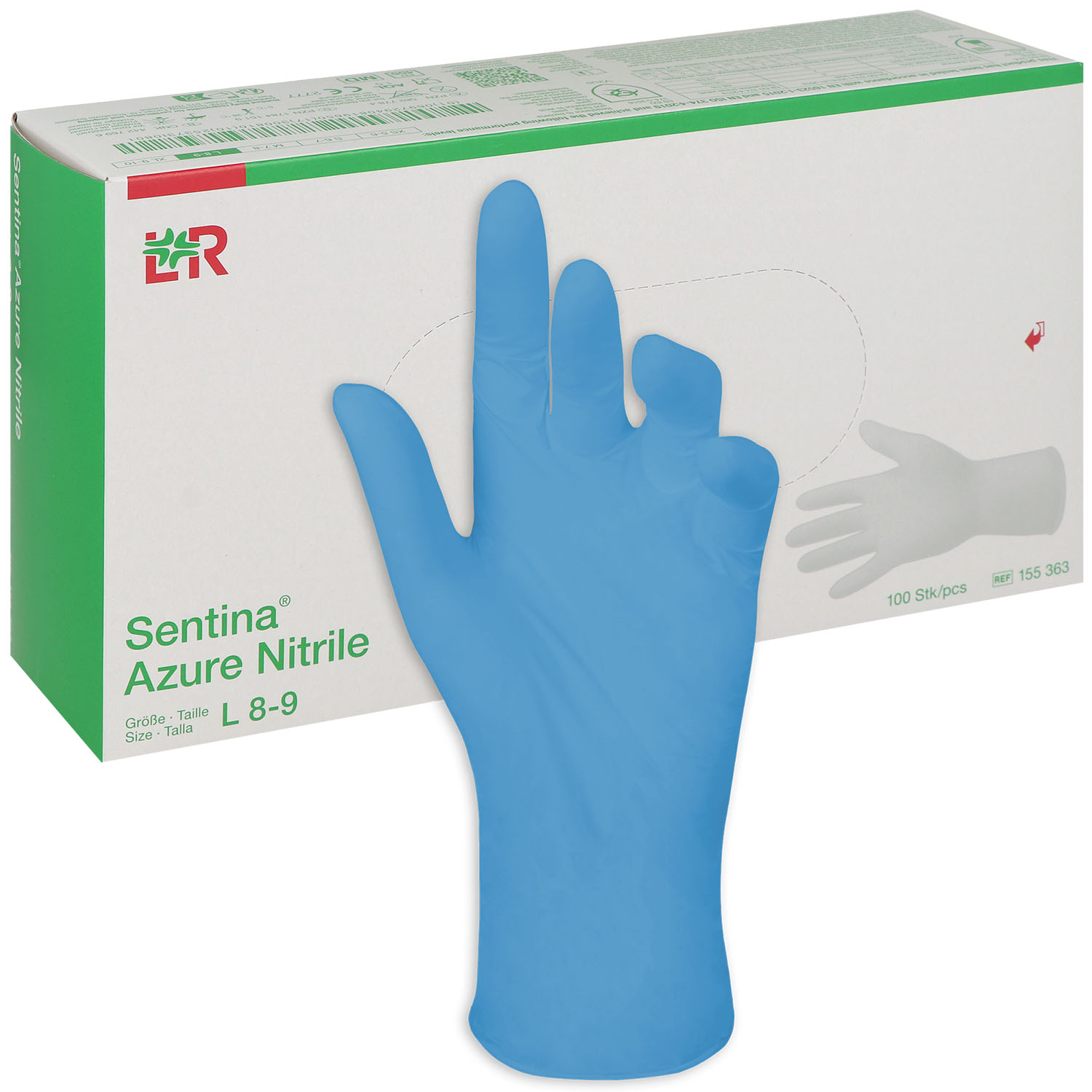 Sentina Azure Nitrile Gr. L - 100 St.