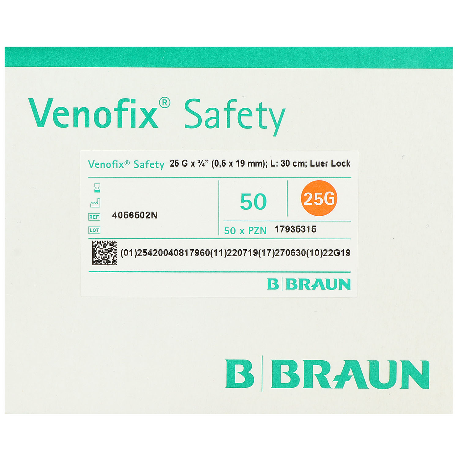 Venofix Safety Punktionskanüle, Venenpunktionsbesteck mit Sicherheitsmechanismus