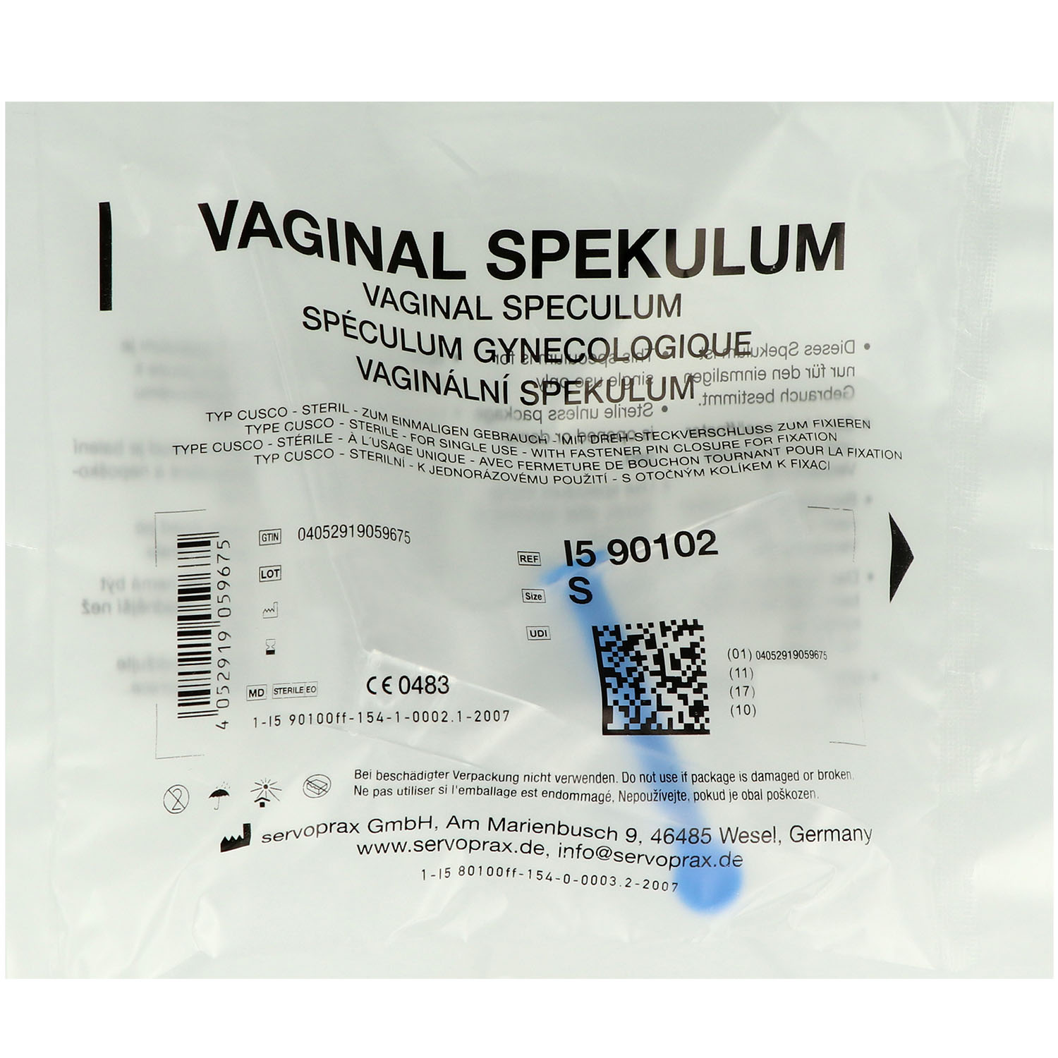 Mediware Vaginal Spekulum mit Steckverschluss - 100 St.