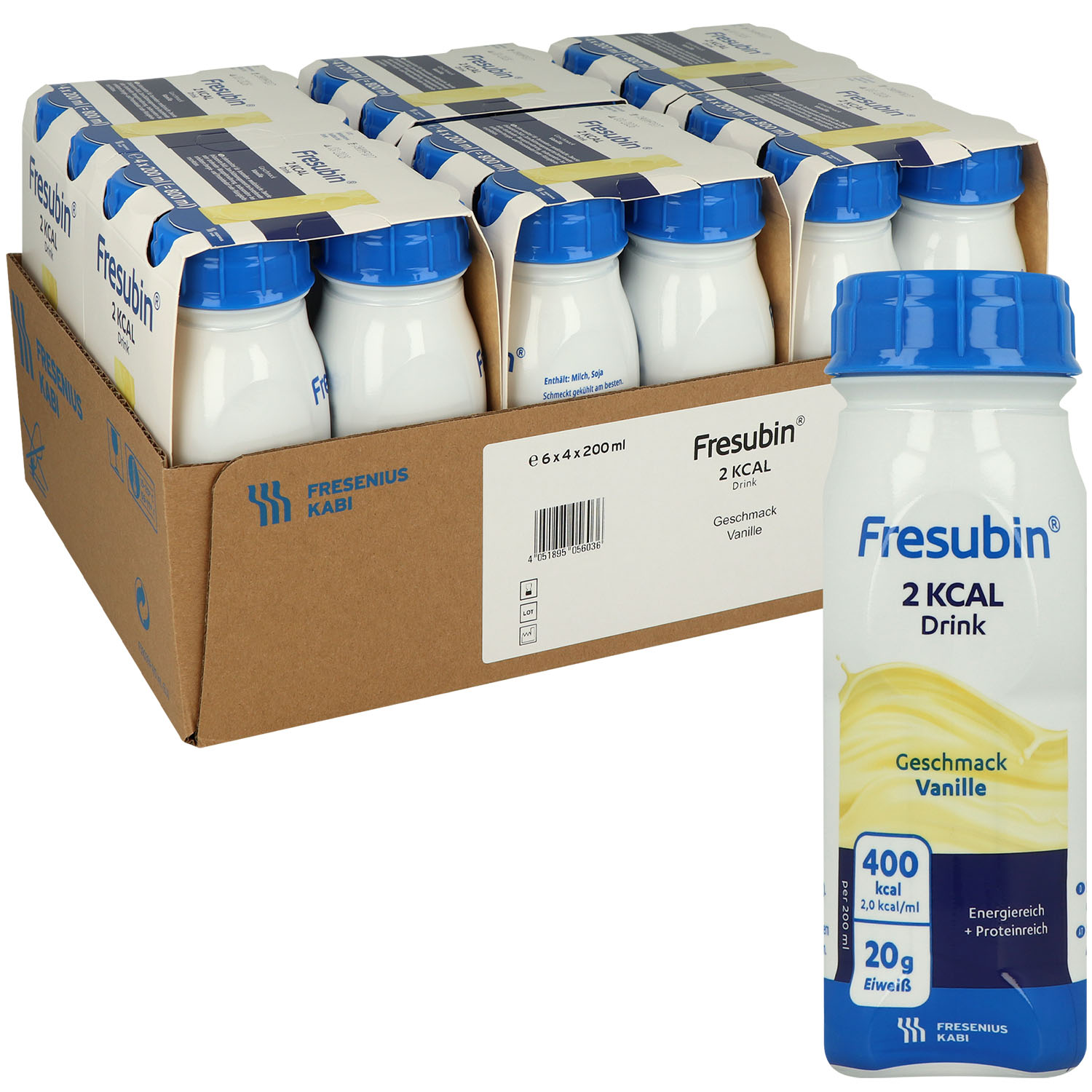 Fresubin 2 kcal Drink Trinknahrung 24 x 200 ml Vanille