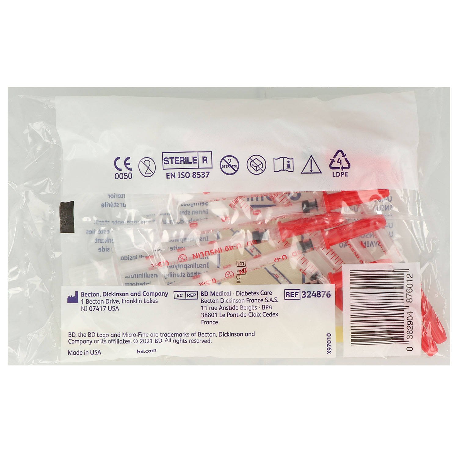 BD Micro-fine+ Insulinspritze U40