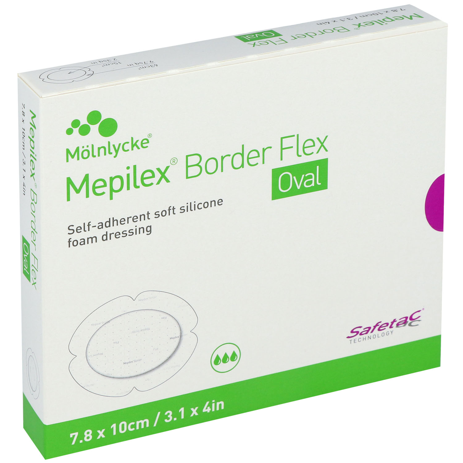 Mepilex Border Flex Oval haftend Schaumverband Mepilex Border Flex Oval haftend Schaumverband