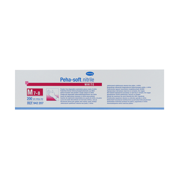 Peha-soft nitrile white Untersuchungshandschuhe, puderfrei