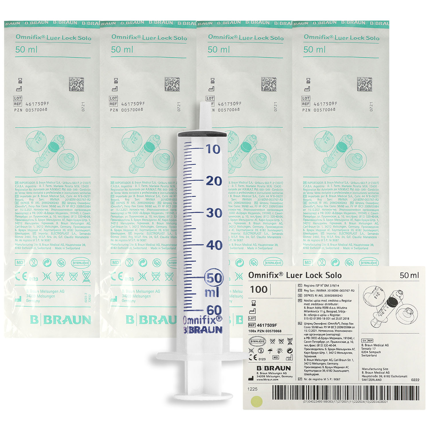 Omnifix Solo 50 ml - 100 Stück, Luer Lock