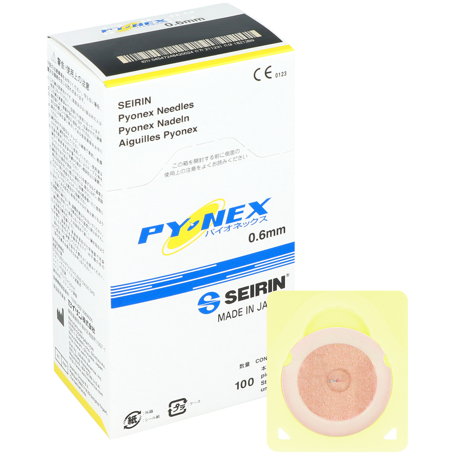 Seirin Akupunkturnadeln 0,15 x 0,6 mm gelb (100 St.)