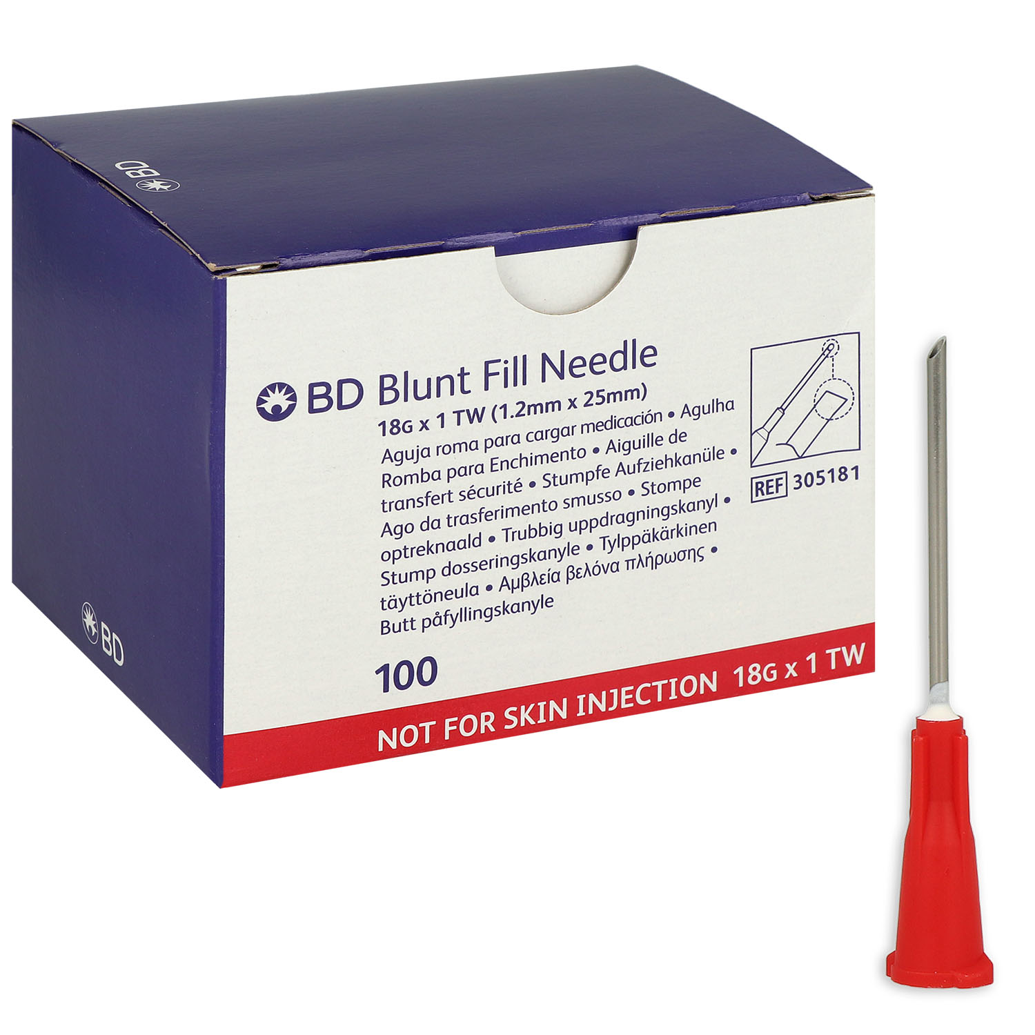BD Blunt Fill Sicherheits-Aufziehkanülen