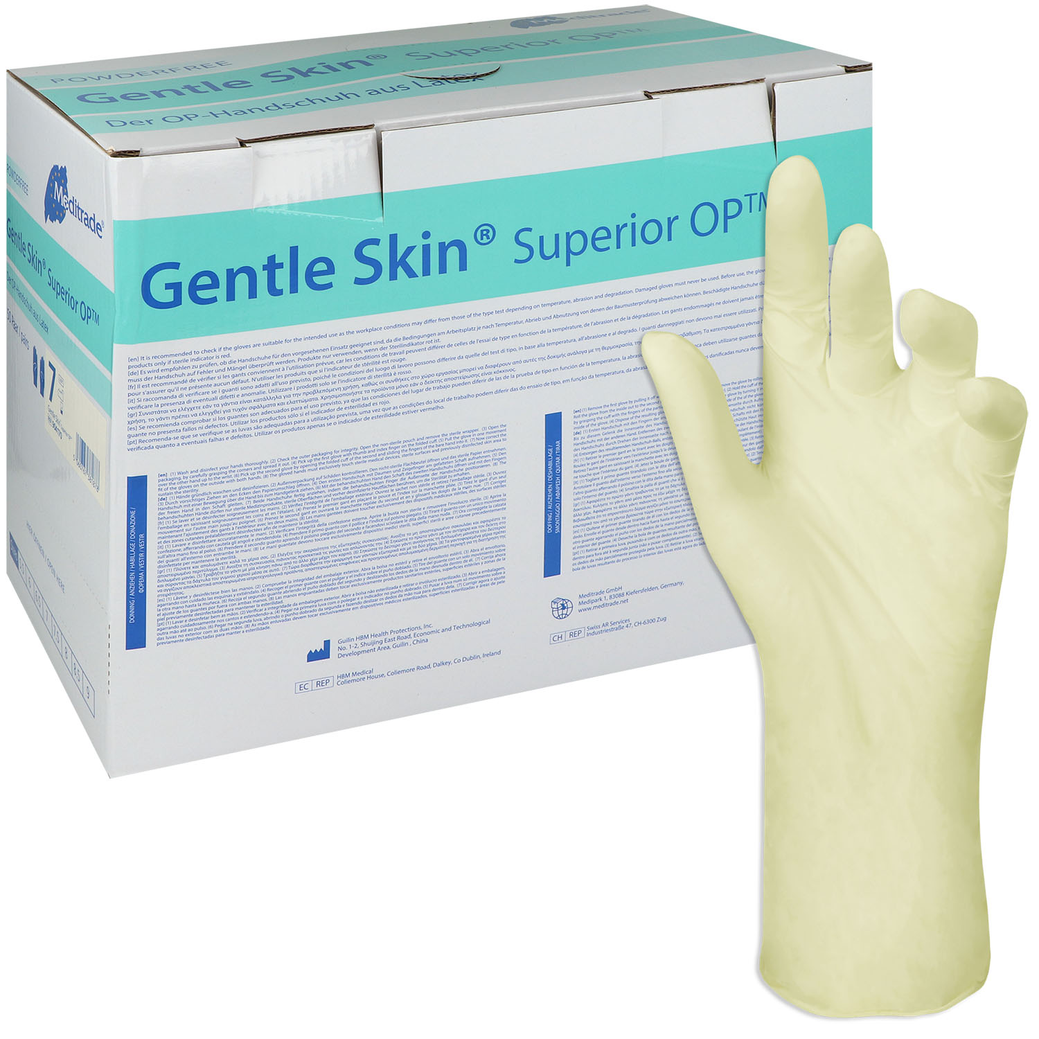 Gentle Skin Superior OP-Handschuhe Latex, puderfrei, steril Gentle Skin Superior OP-Handschuhe Latex, puderfrei, steril