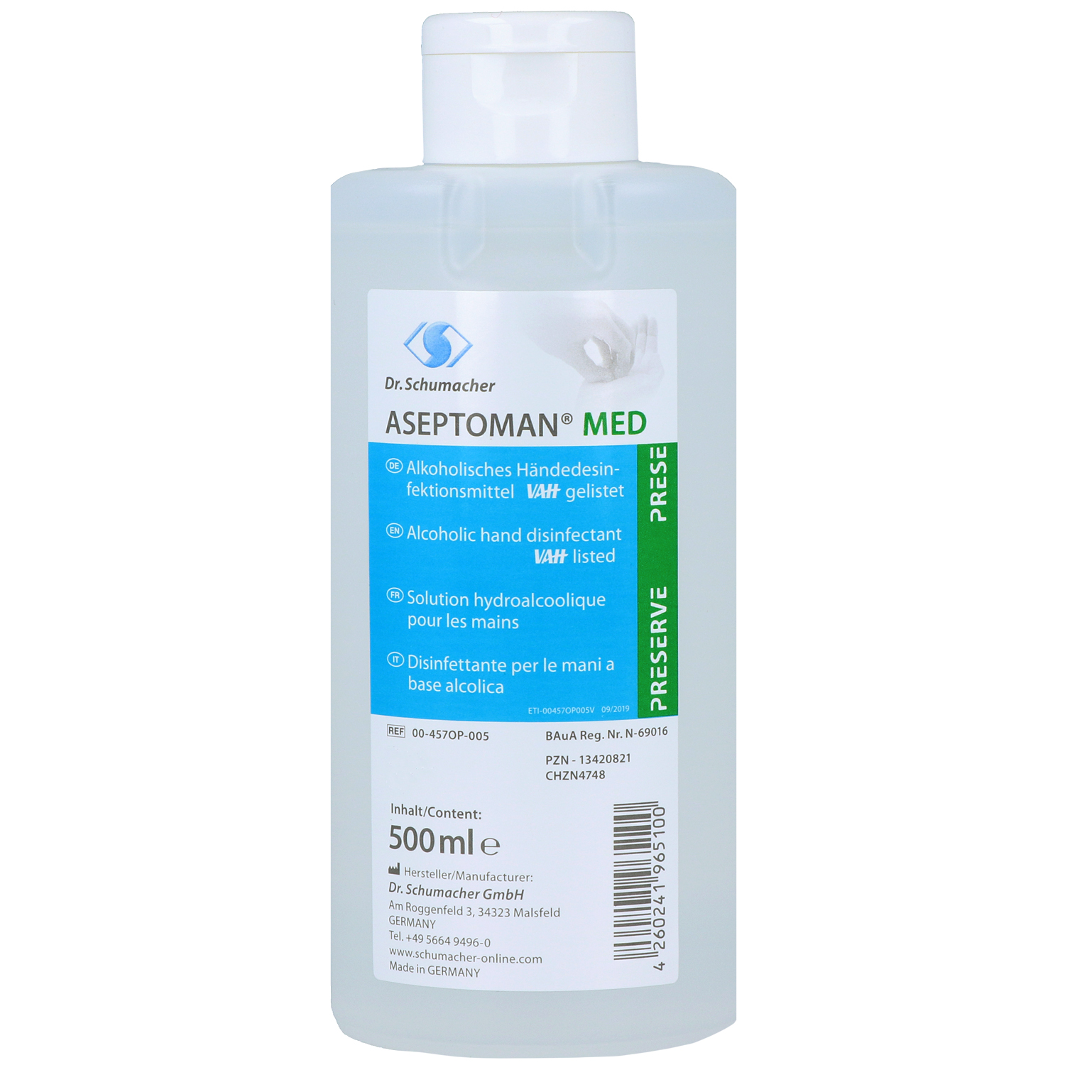 Aseptoman Händedesinfektionsmittel 500 ml