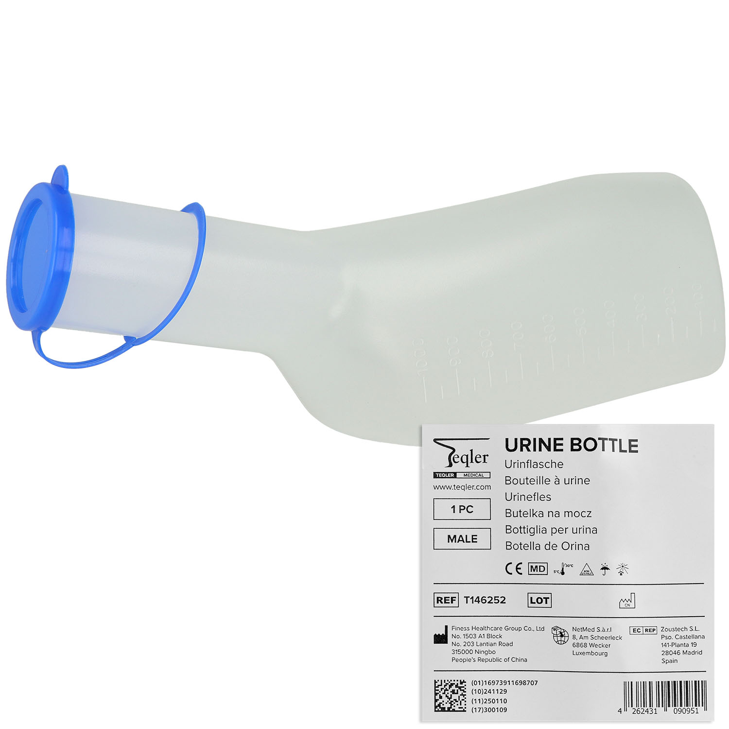 Teqler Urinflasche 1 Liter - 1 St.