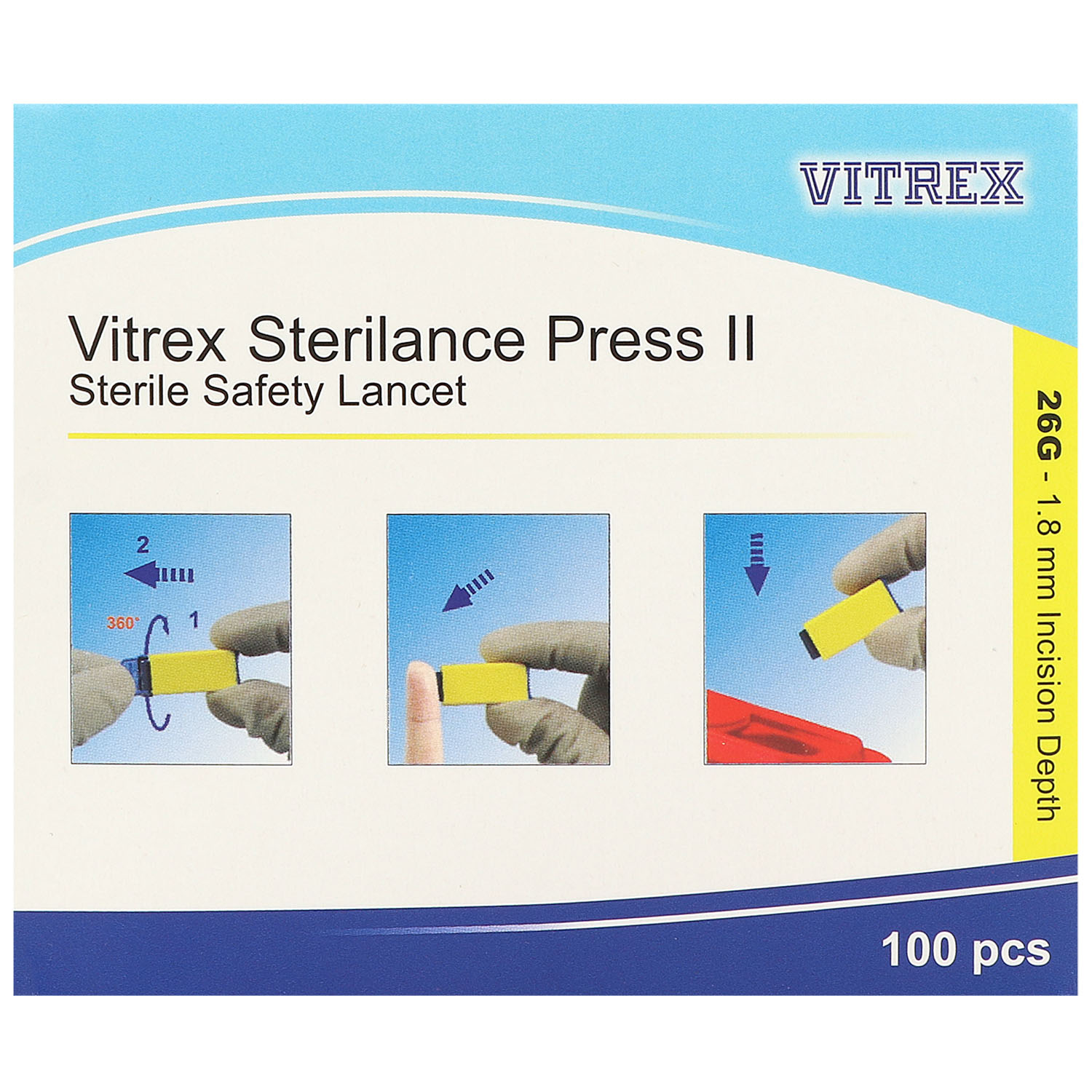 Sterilance Press II Sicherheitslanzetten