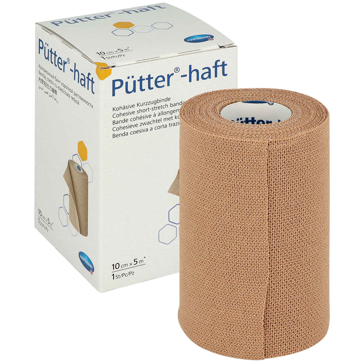 Pütter-haft Kohäsive Kurzzugbinde 10 cm x 5 m