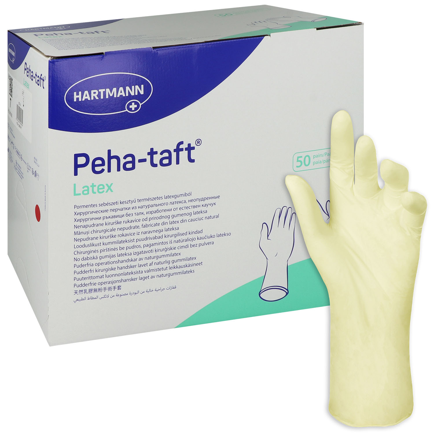 Hartmann Peha-Neon Latexfrei Gr. 8,5 Einmal-OP-Handschuhe 50 Paare Hartmann Peha-Neon Latexfrei Gr. 8,5 Einmal-OP-Handschuhe 50 Paare