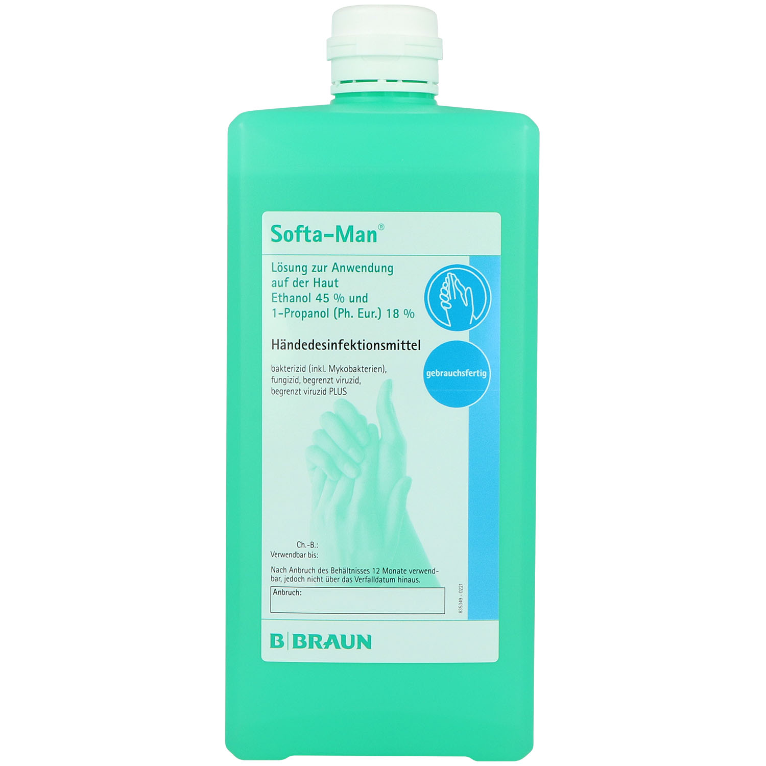 Softa Man Händedesinfektion 1 l - Spenderflasche