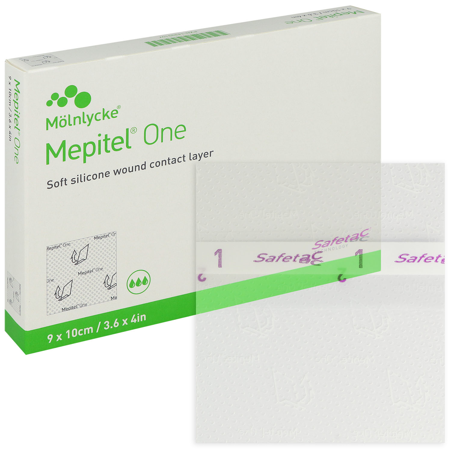 Mepitel One Silikon Netzverband mit Abziehhilfe