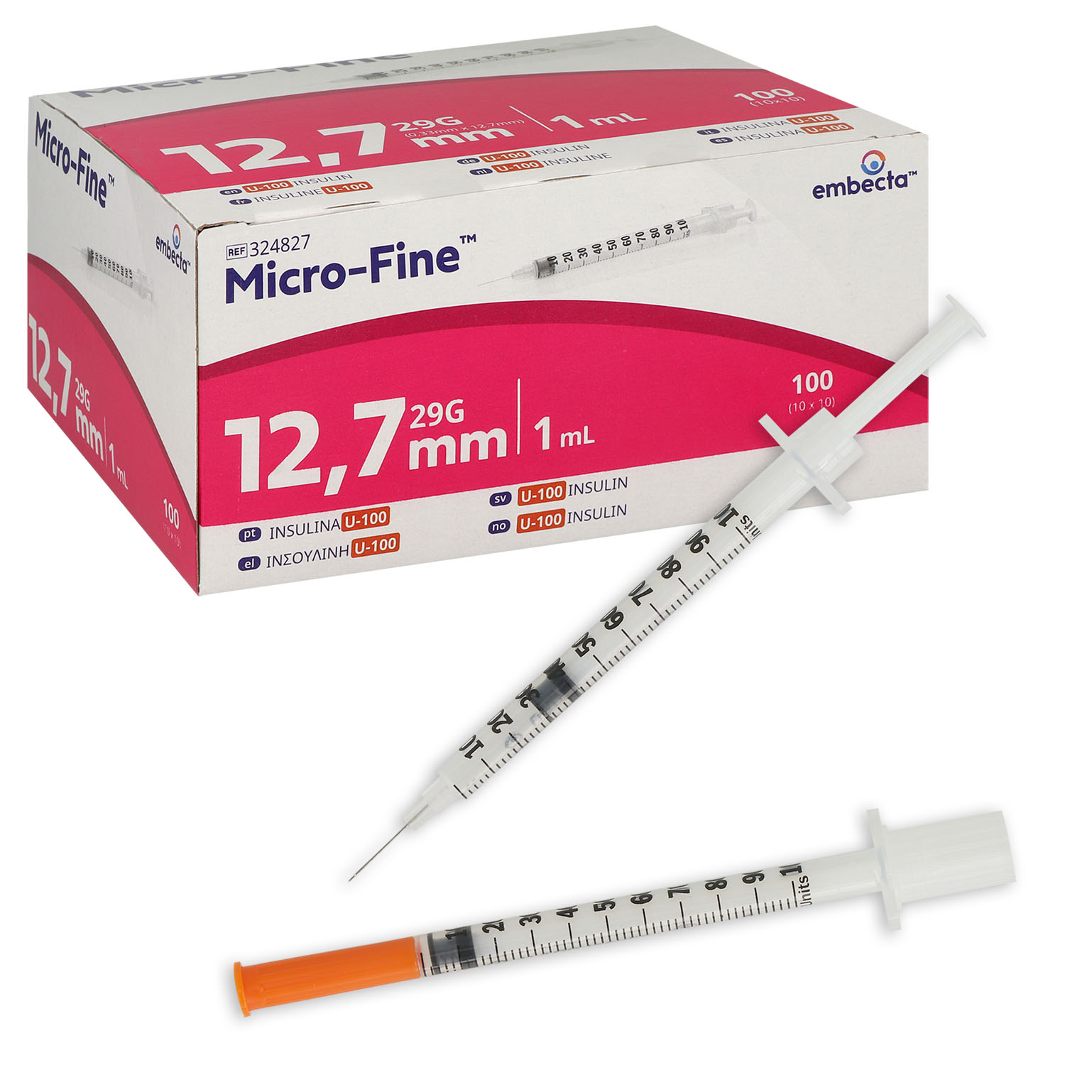 Micro-Fine Insulinspritzen mit Kanüle