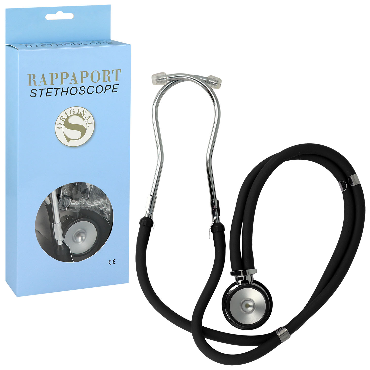 Rappaport Doppelkopfstethoskop - schwarz