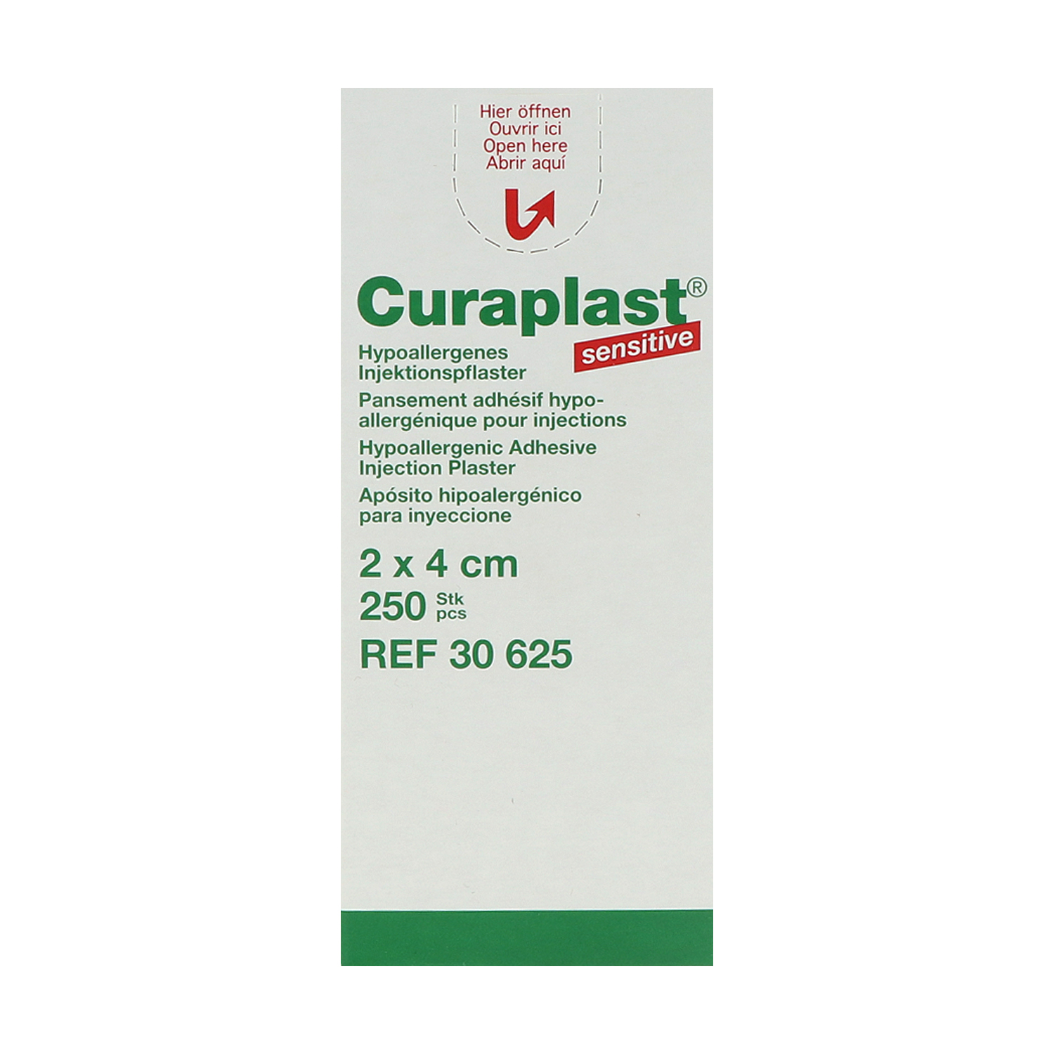 Curaplast sensitiv, Vliespflaster, Injektionspflaster