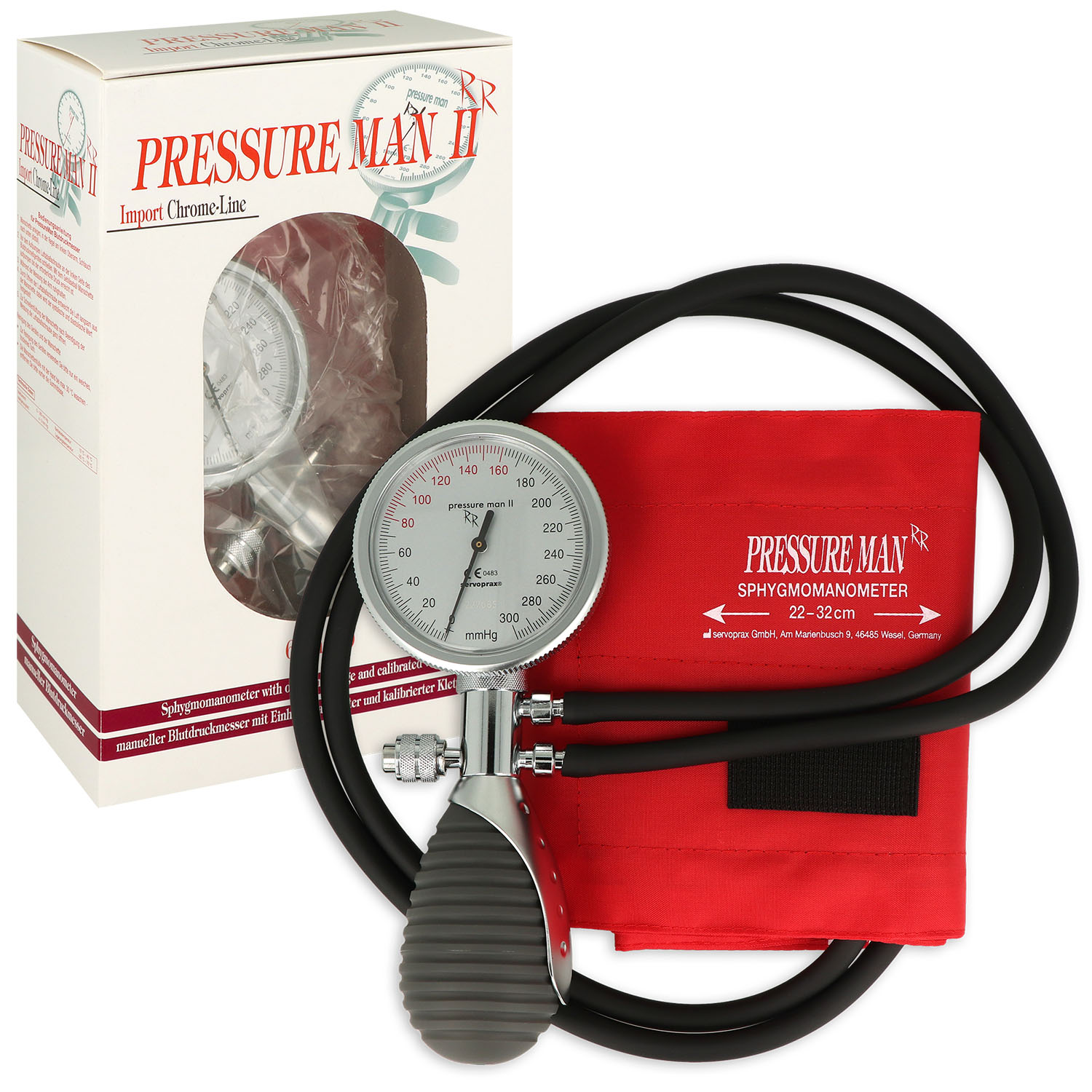 Pressure Man II Chrome Line - 2-Schlauch Blutdruckmesser