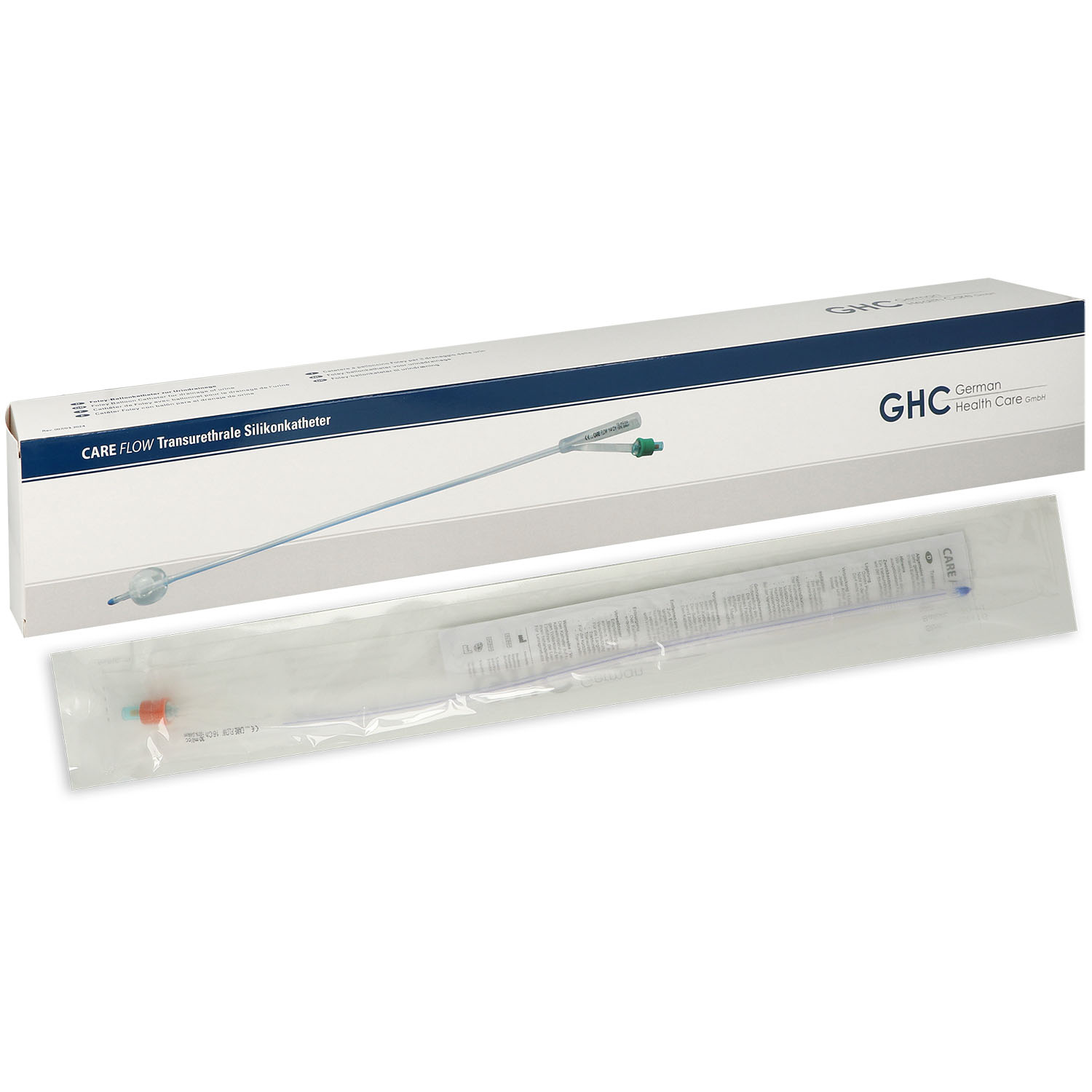 Care Flow Transurethraler 2-Wege Silikonballonkatheter mit Nelatonspritze