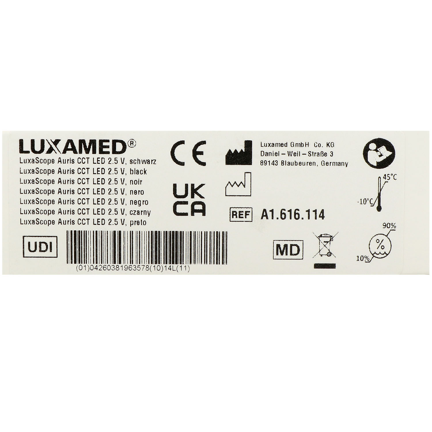LuxaScope Auris CCT LED Otoskop 2.5 V
