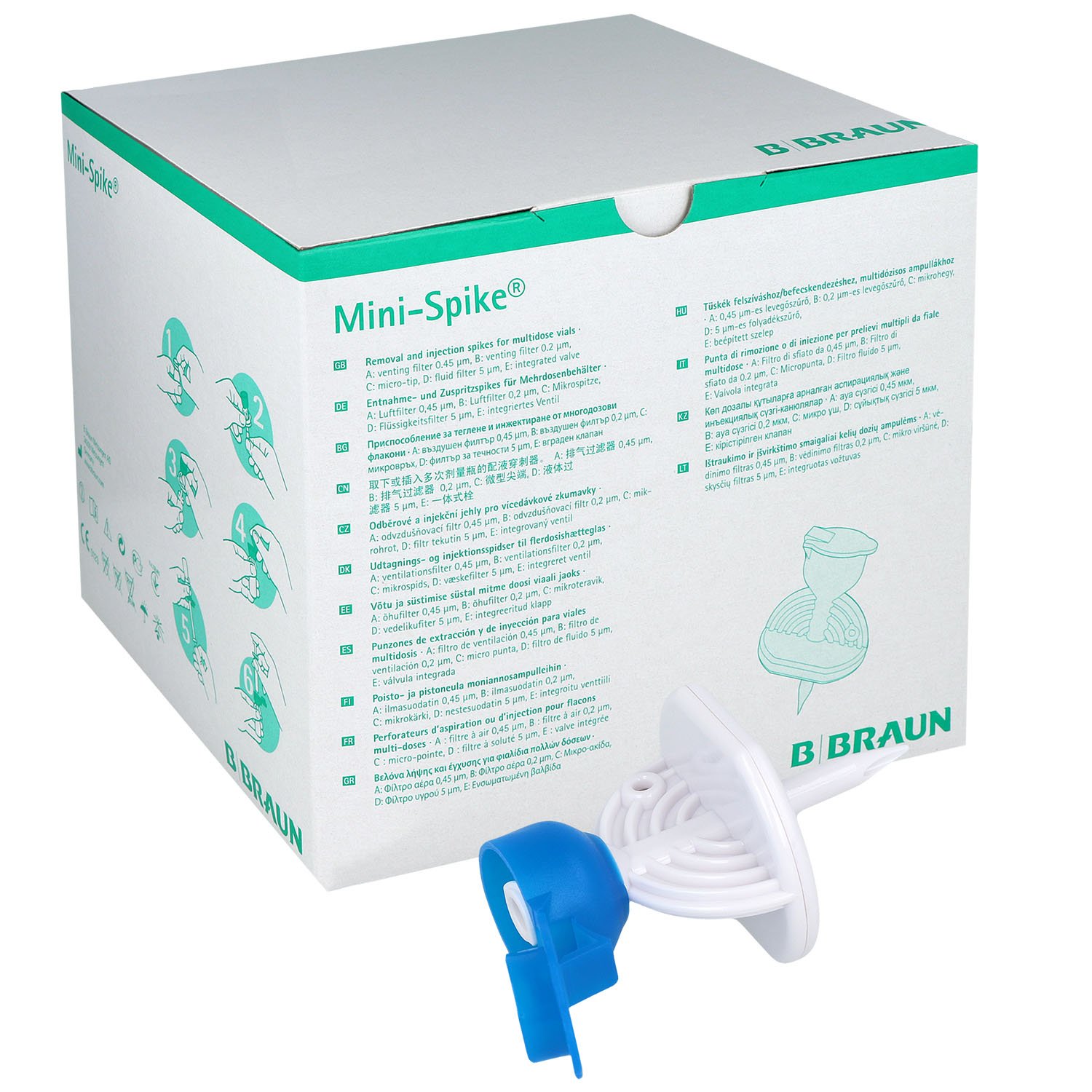 Mini-Spike Plus mit Partikelfilter 50 St.